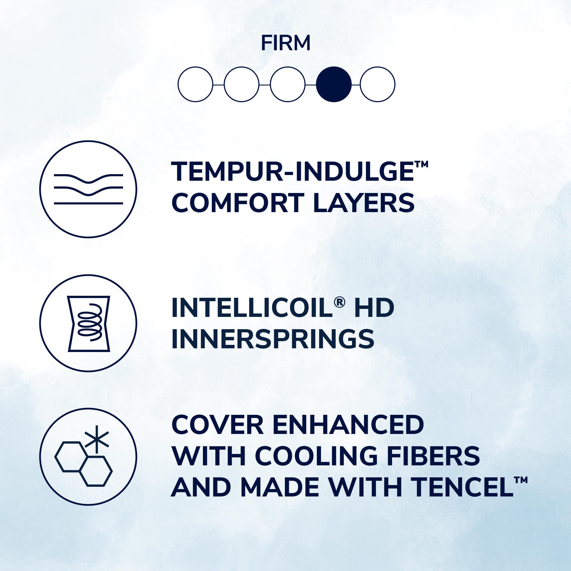 Stearns & Foster&reg; King Mattress, Navy, rollover