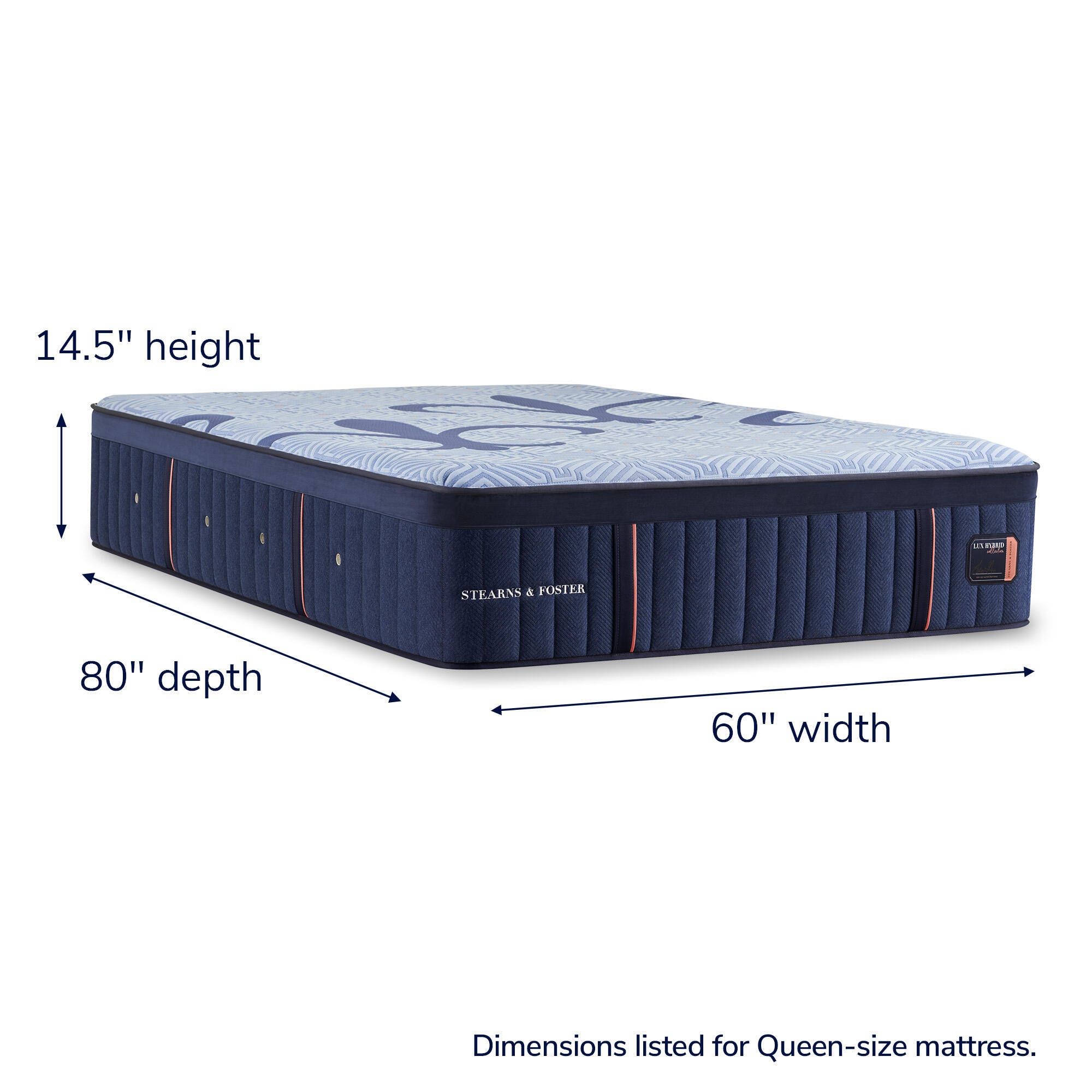 Stearns & Foster® Queen Mattress, Navy, large