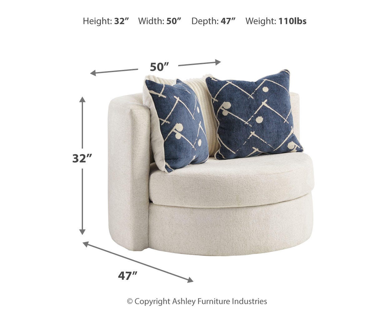 Padova Swivel Accent Chair - image 4