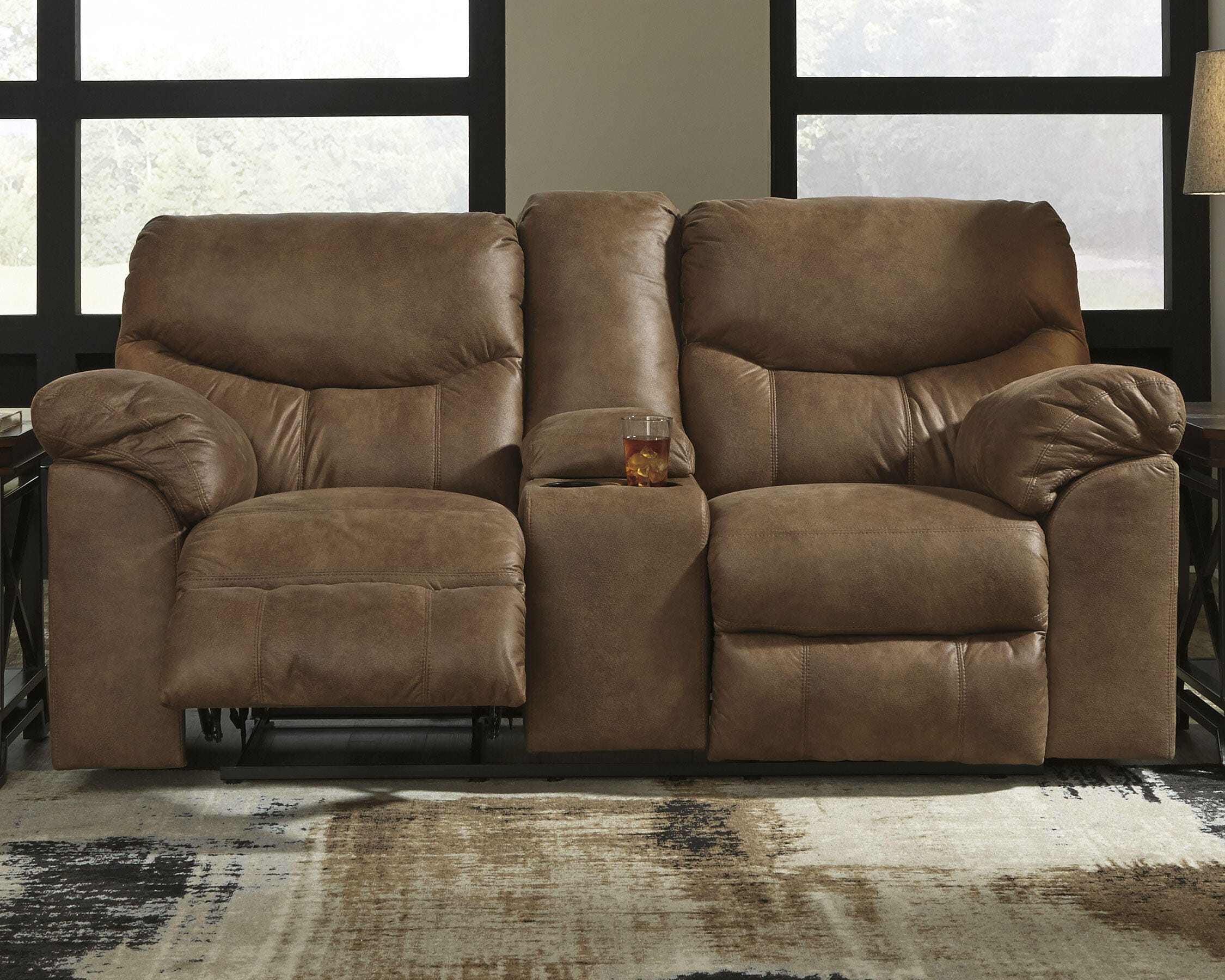 Boxberg Reclining Loveseat with Console - image 1