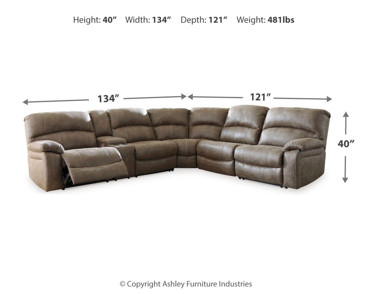 Segburg 4-Piece Power Reclining Sectional - image 4