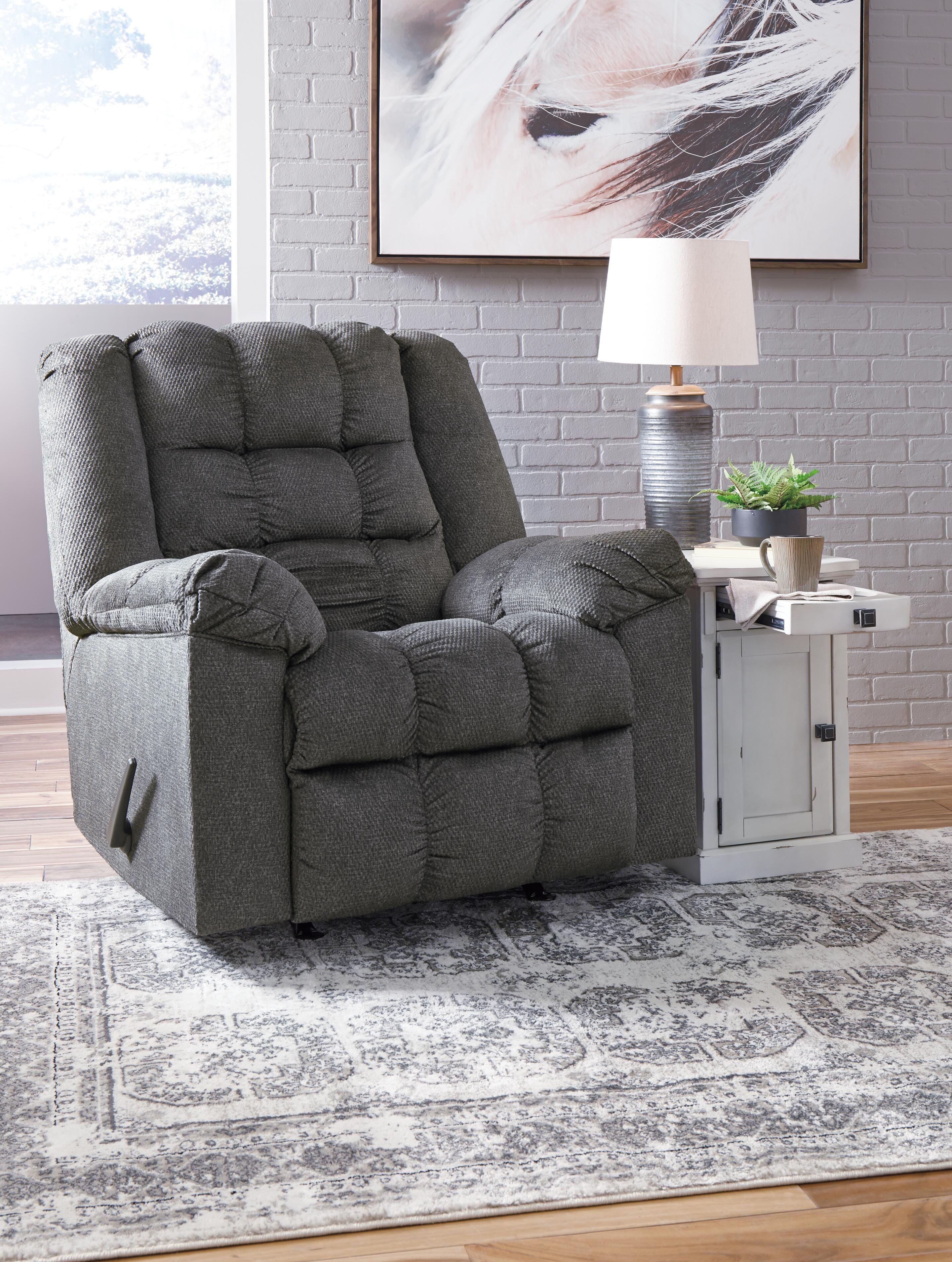 Drakestone Recliner, Charcoal, large