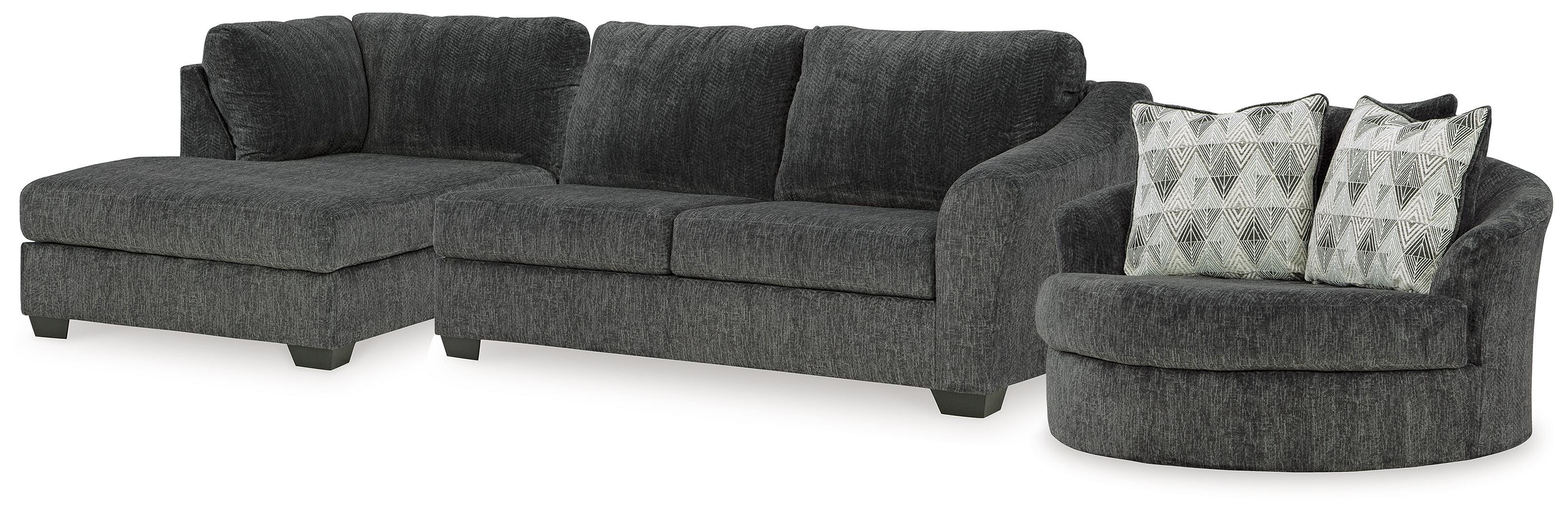 Biddeford 2-Piece Sectional and Oversized Swivel Accent Chair - image 1