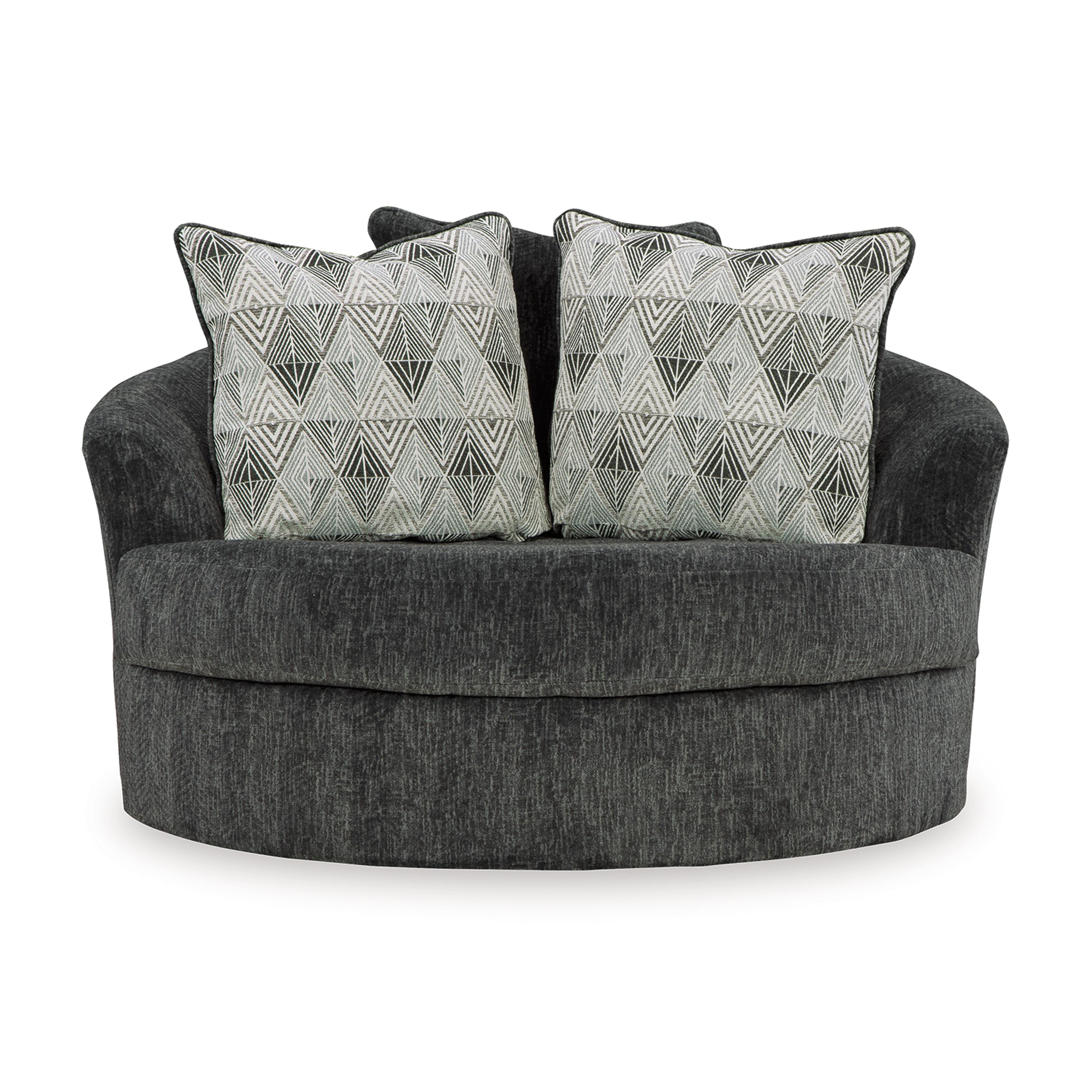 Biddeford Oversized Swivel Accent Chair, , large