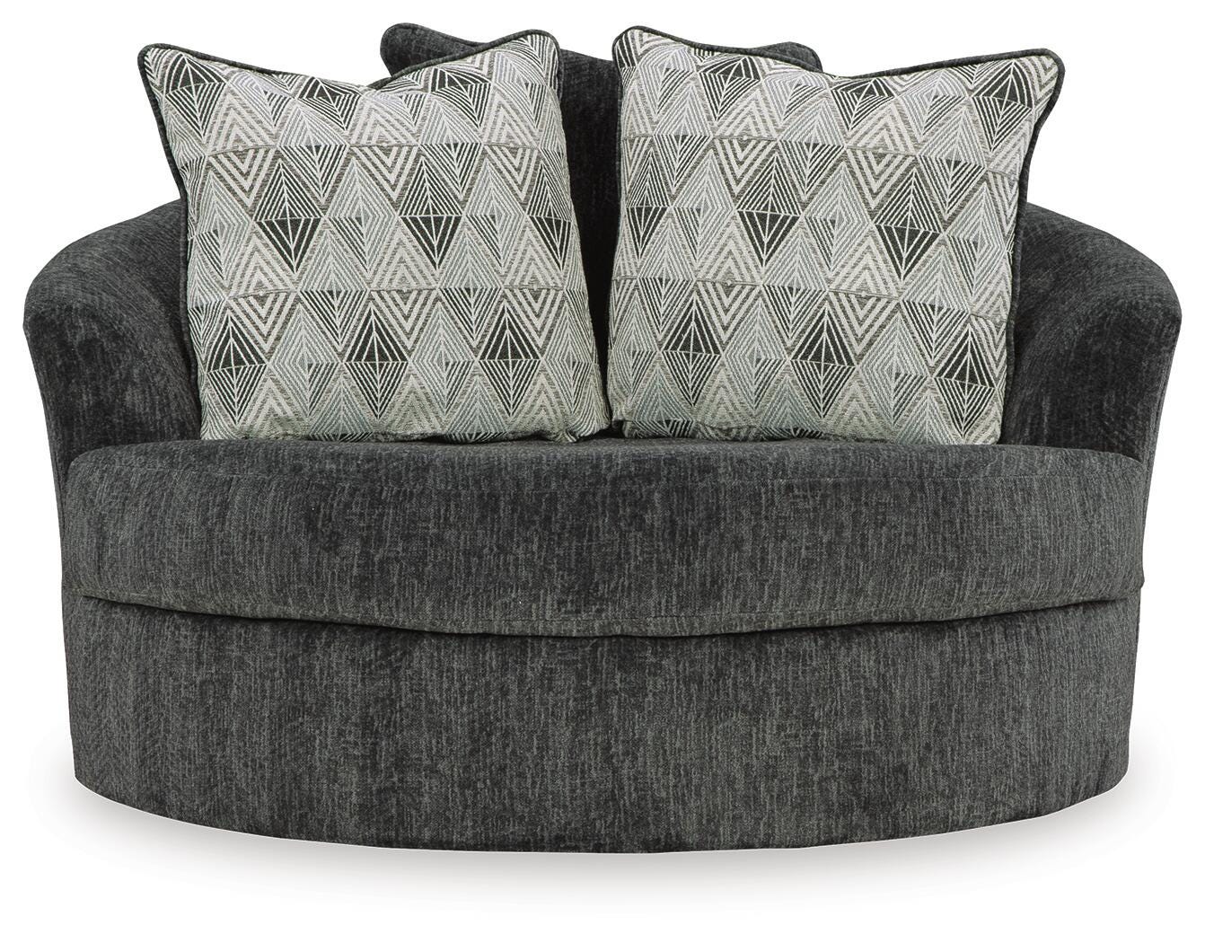 Biddeford 2-Piece Sectional and Oversized Swivel Accent Chair - image 2