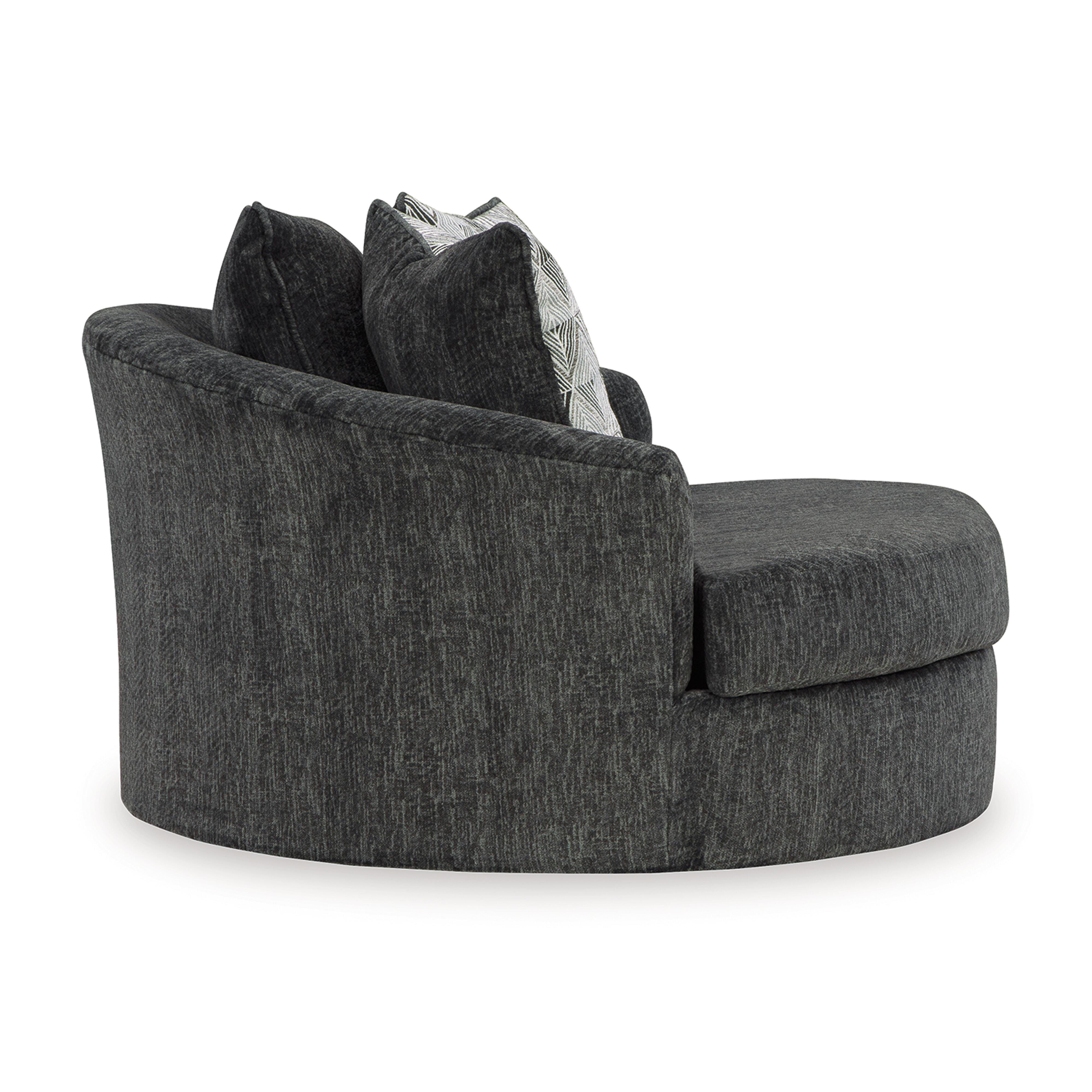 Biddeford Oversized Swivel Accent Chair, , large