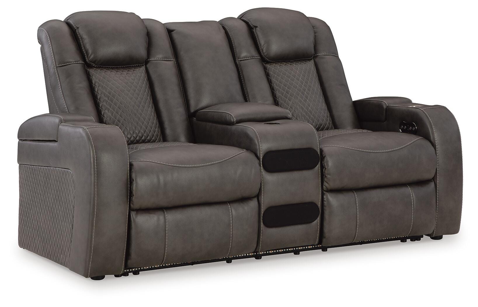 Fyne-Dyme Power Reclining Loveseat with Console - image 3