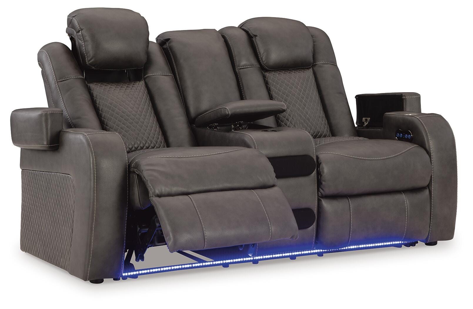 Fyne-Dyme Power Reclining Loveseat with Console - image 4