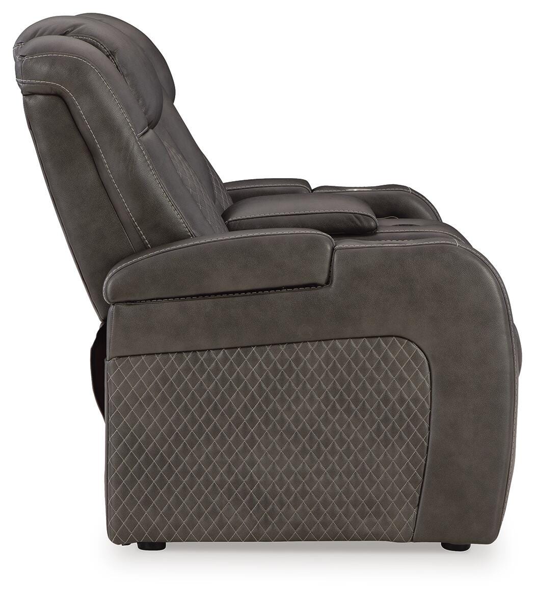 Fyne-Dyme Power Reclining Loveseat with Console - image 5