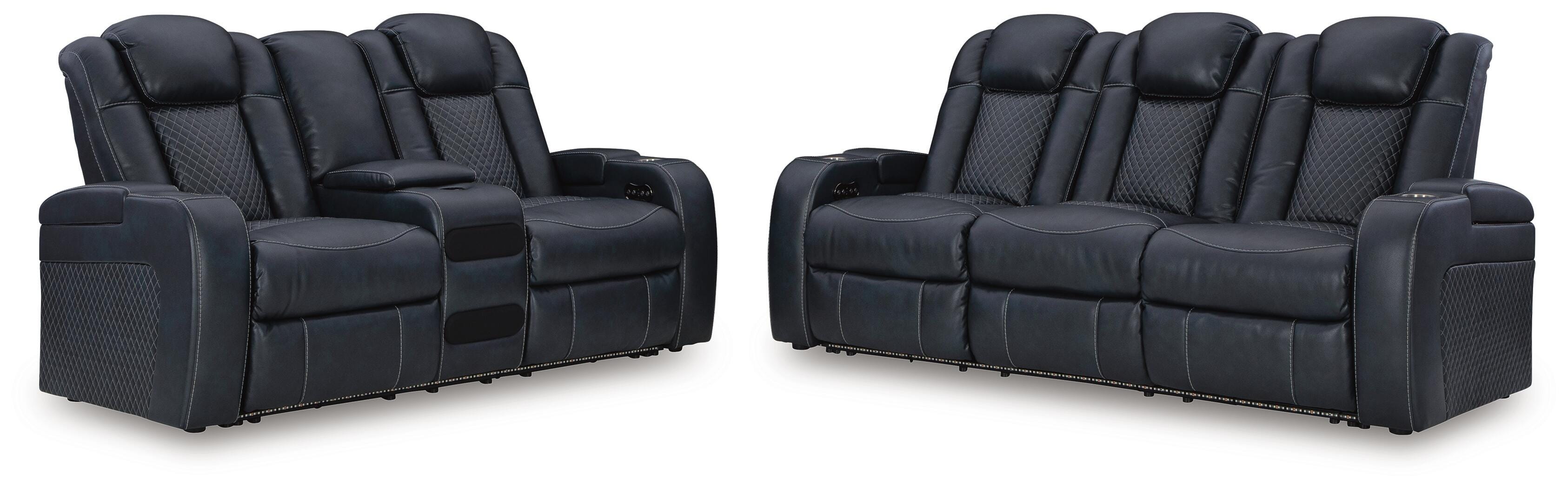 Fyne-Dyme Sofa and Loveseat, Sapphire, large