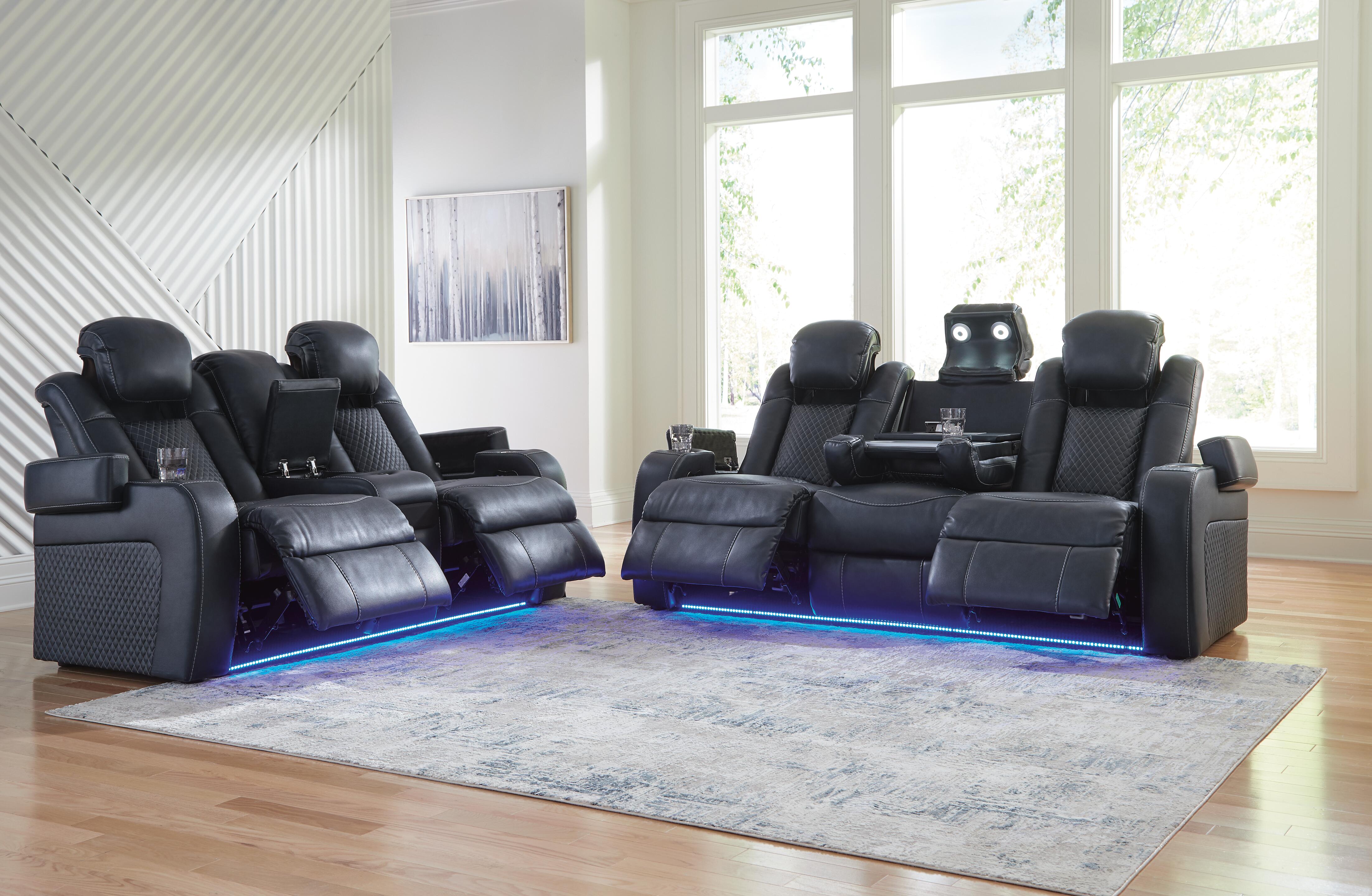 Fyne-Dyme Sofa and Loveseat, Sapphire, large