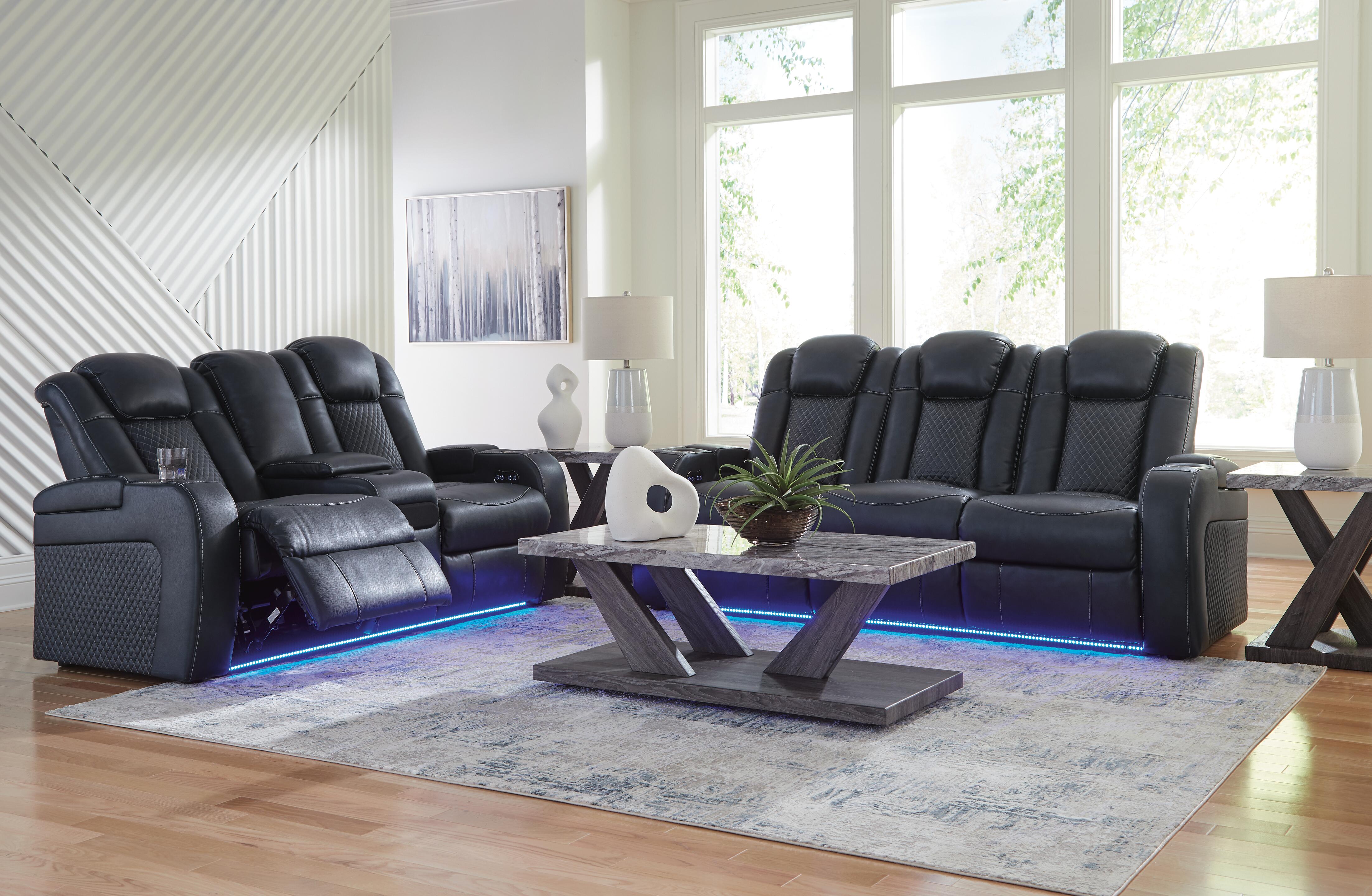Fyne-Dyme Sofa and Loveseat, Sapphire, large