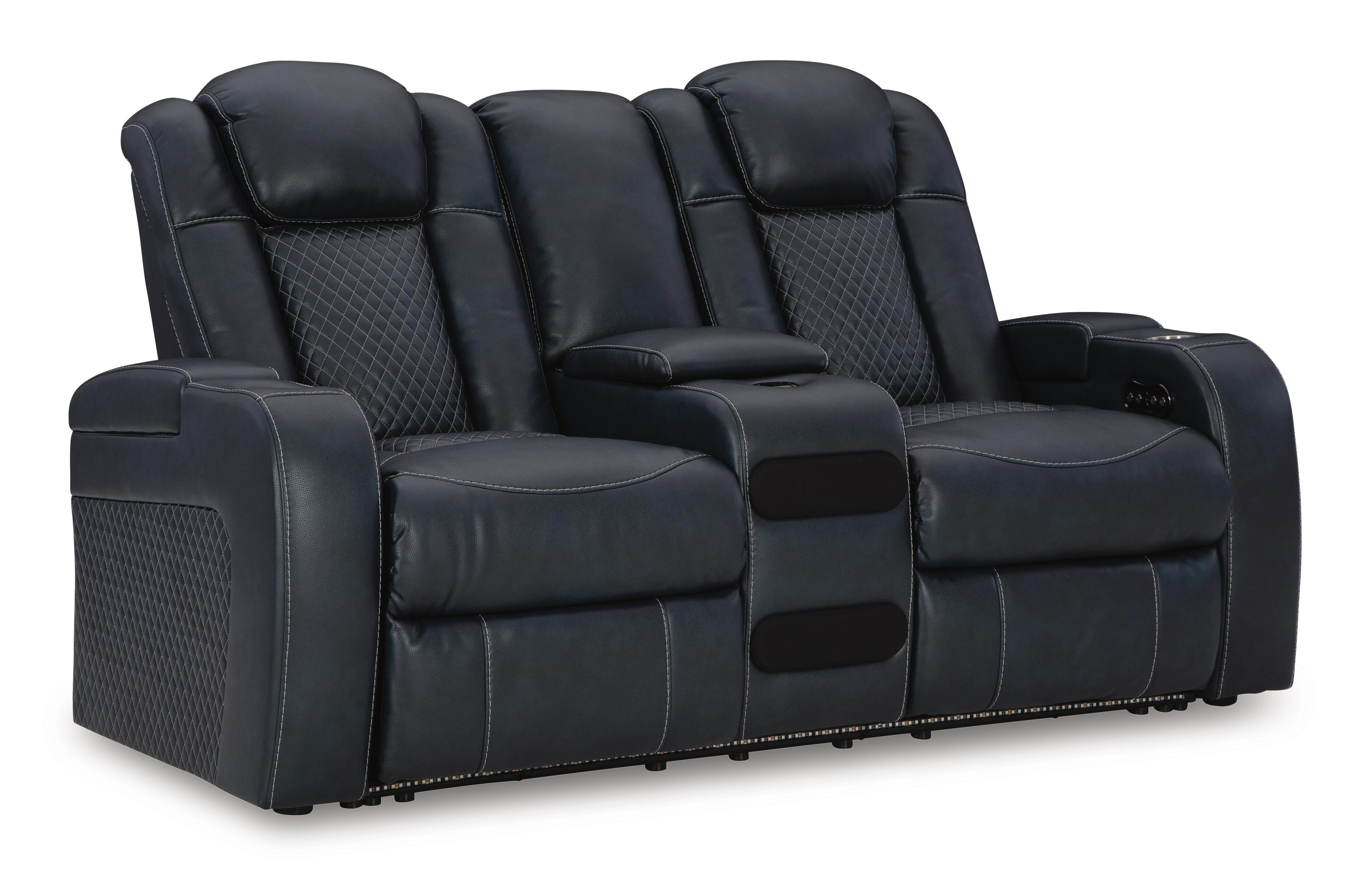 Fyne-Dyme Power Reclining Loveseat with Console - image 3