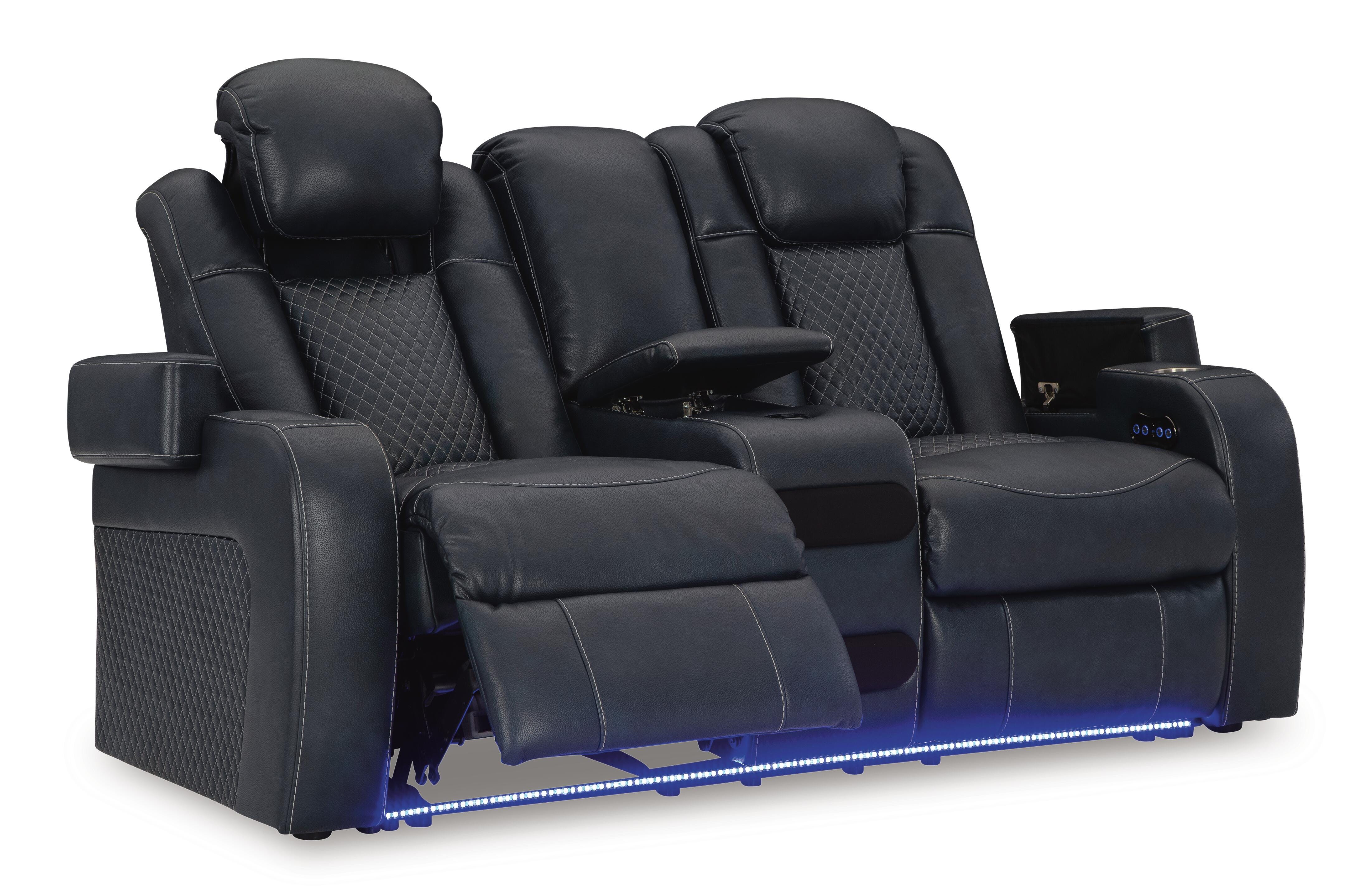Fyne-Dyme Power Reclining Loveseat with Console - image 4