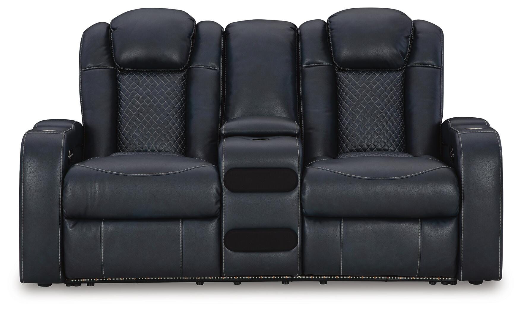 Fyne-Dyme Power Reclining Loveseat with Console - image 2