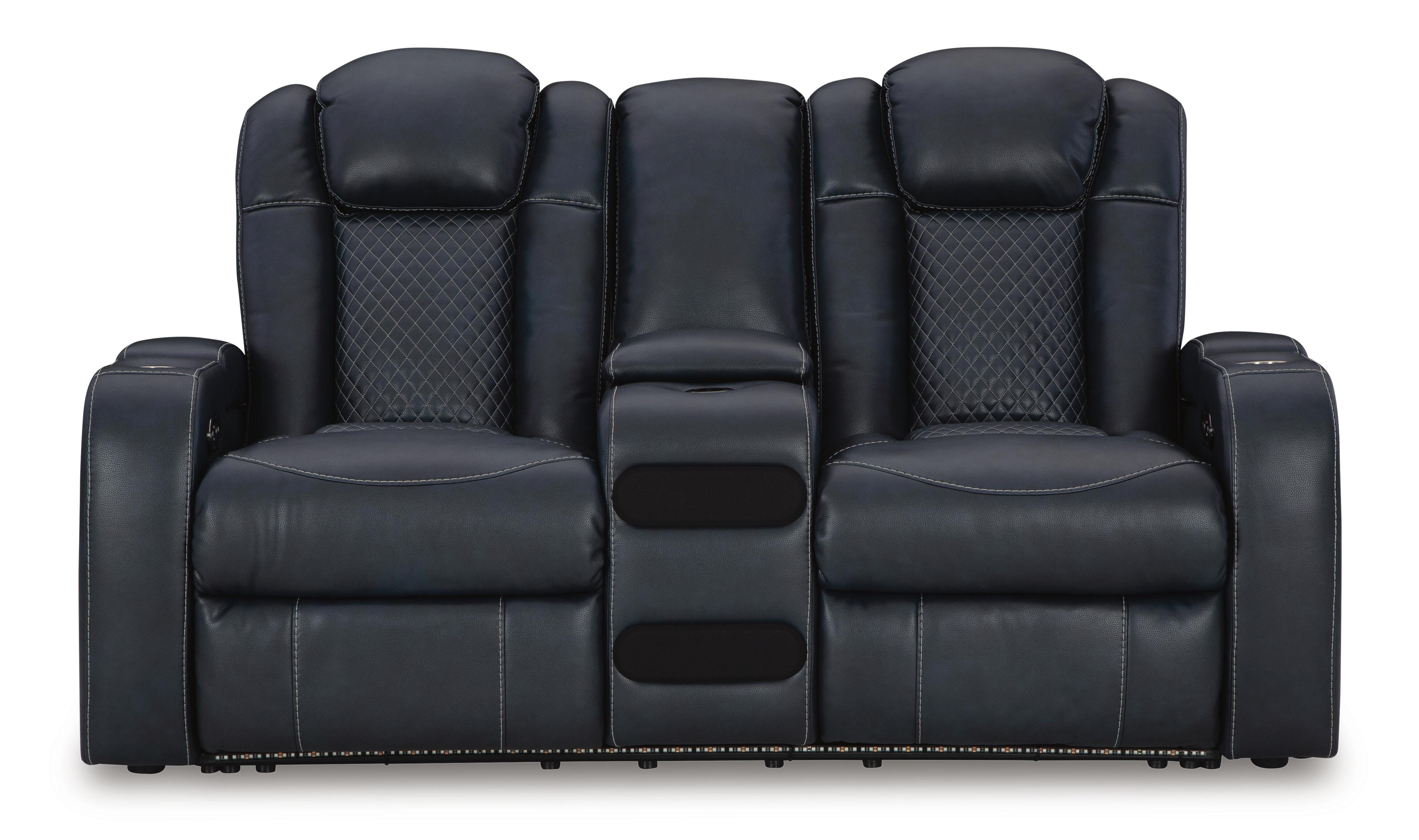 Fyne-Dyme Power Reclining Loveseat with Console - image 5