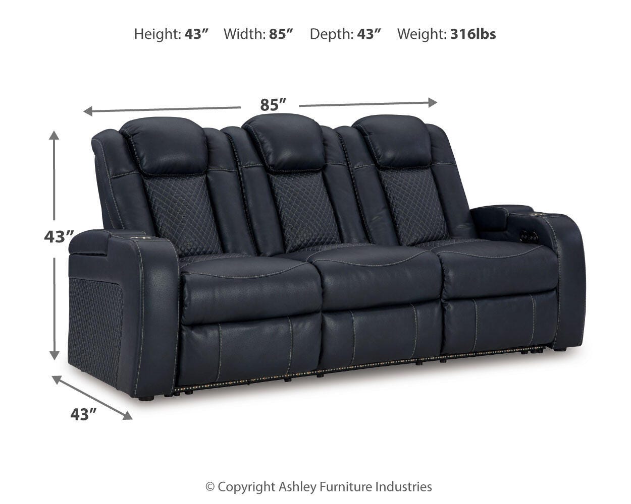 Fyne-Dyme Power Reclining Sofa - image 5
