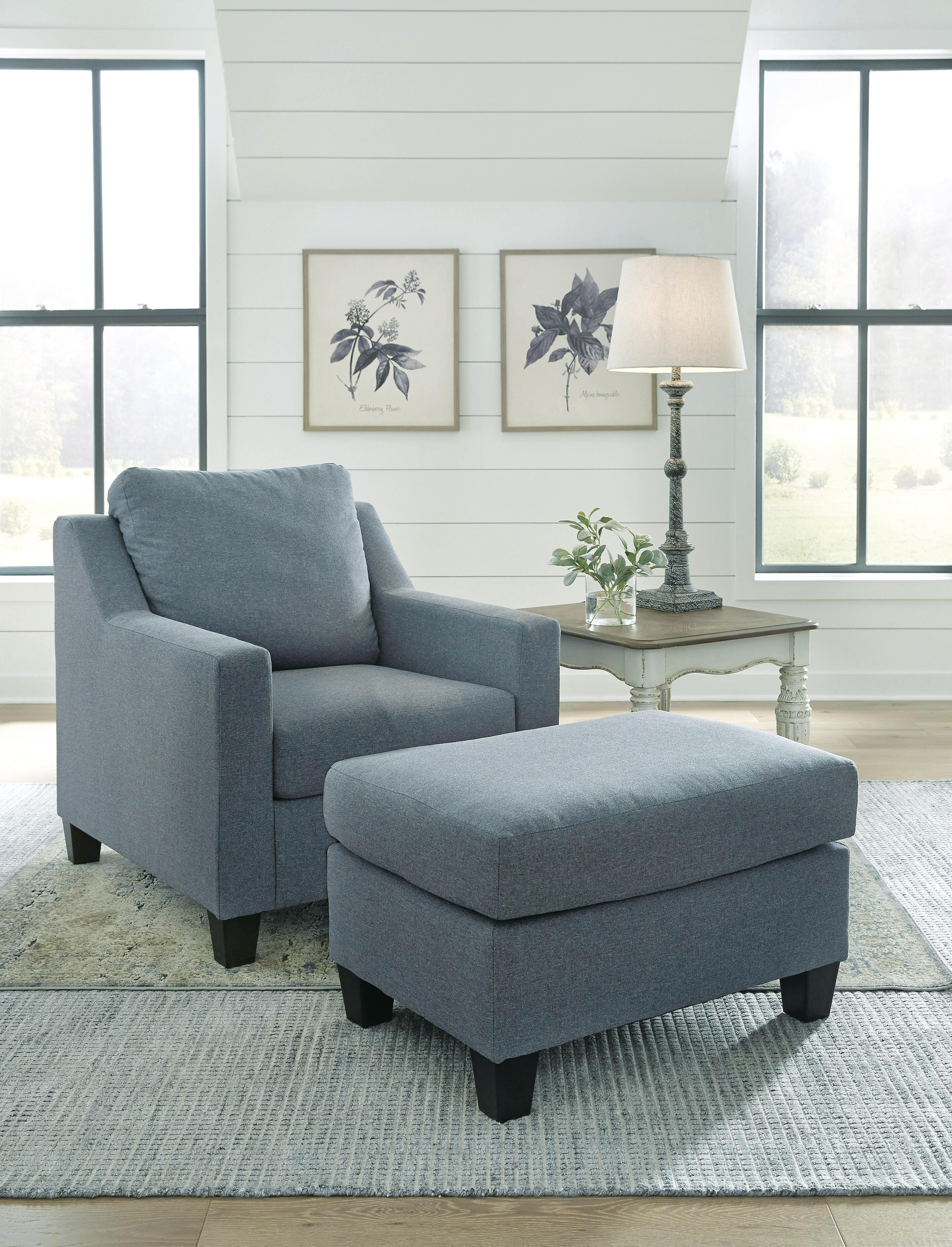 Lemly Chair and Ottoman - image 1