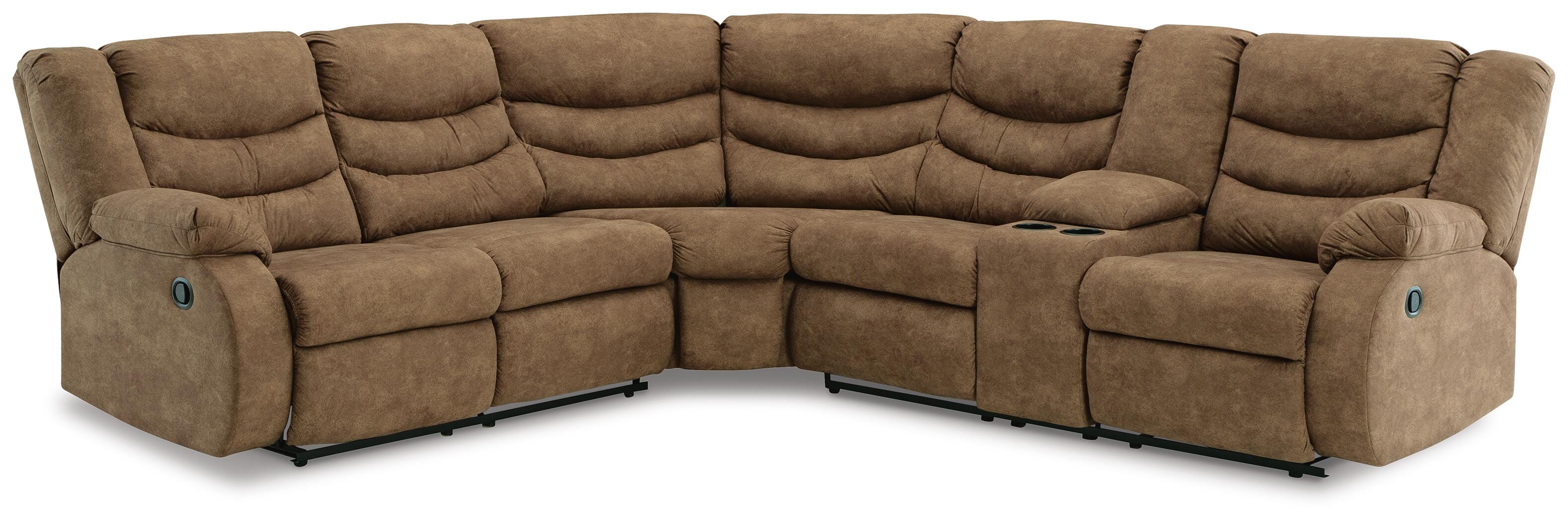 Partymate 2-Piece Reclining Sectional, Brindle, large