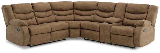 Partymate 2-Piece Manual Reclining Sectional with Console