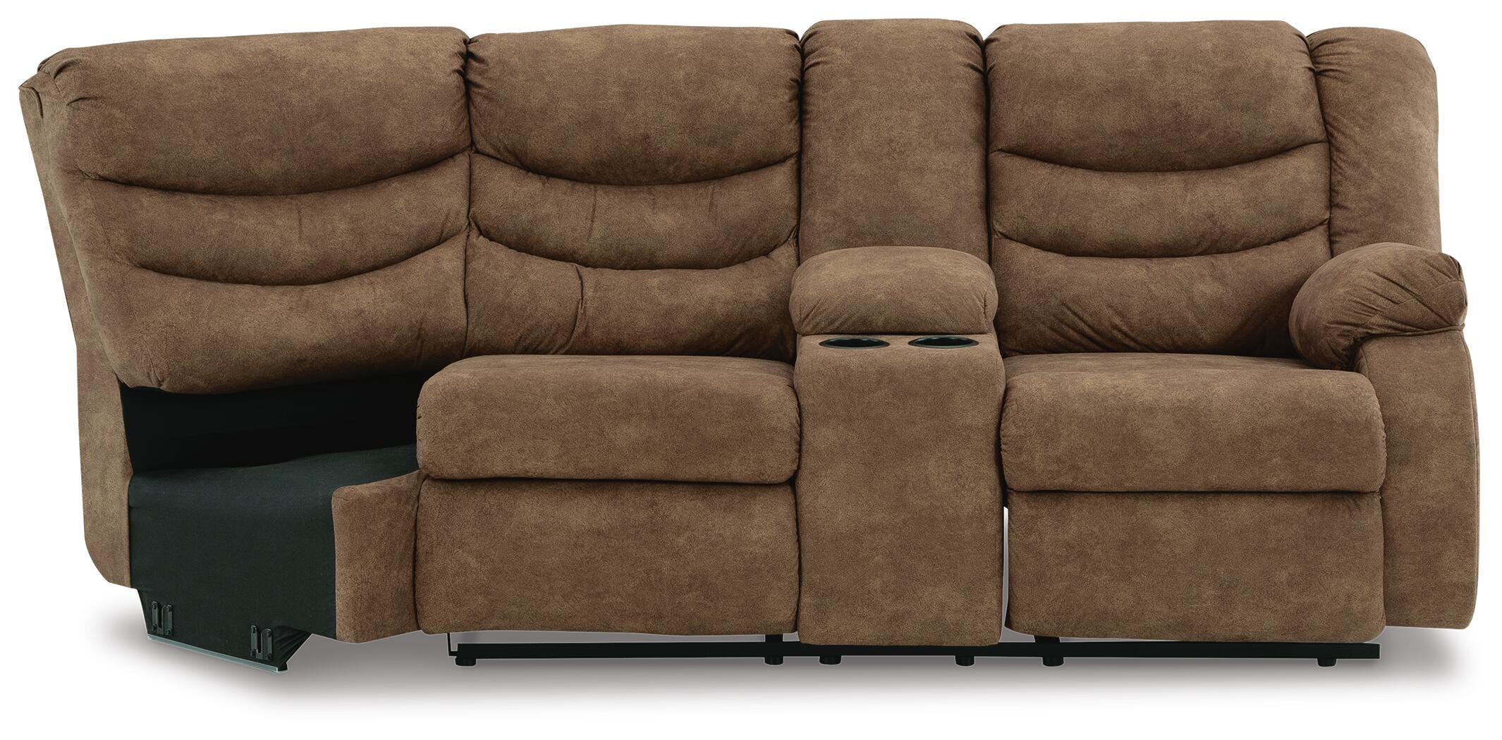 Partymate Right-Arm Facing Reclining Loveseat with Half Wedge Console - image 3