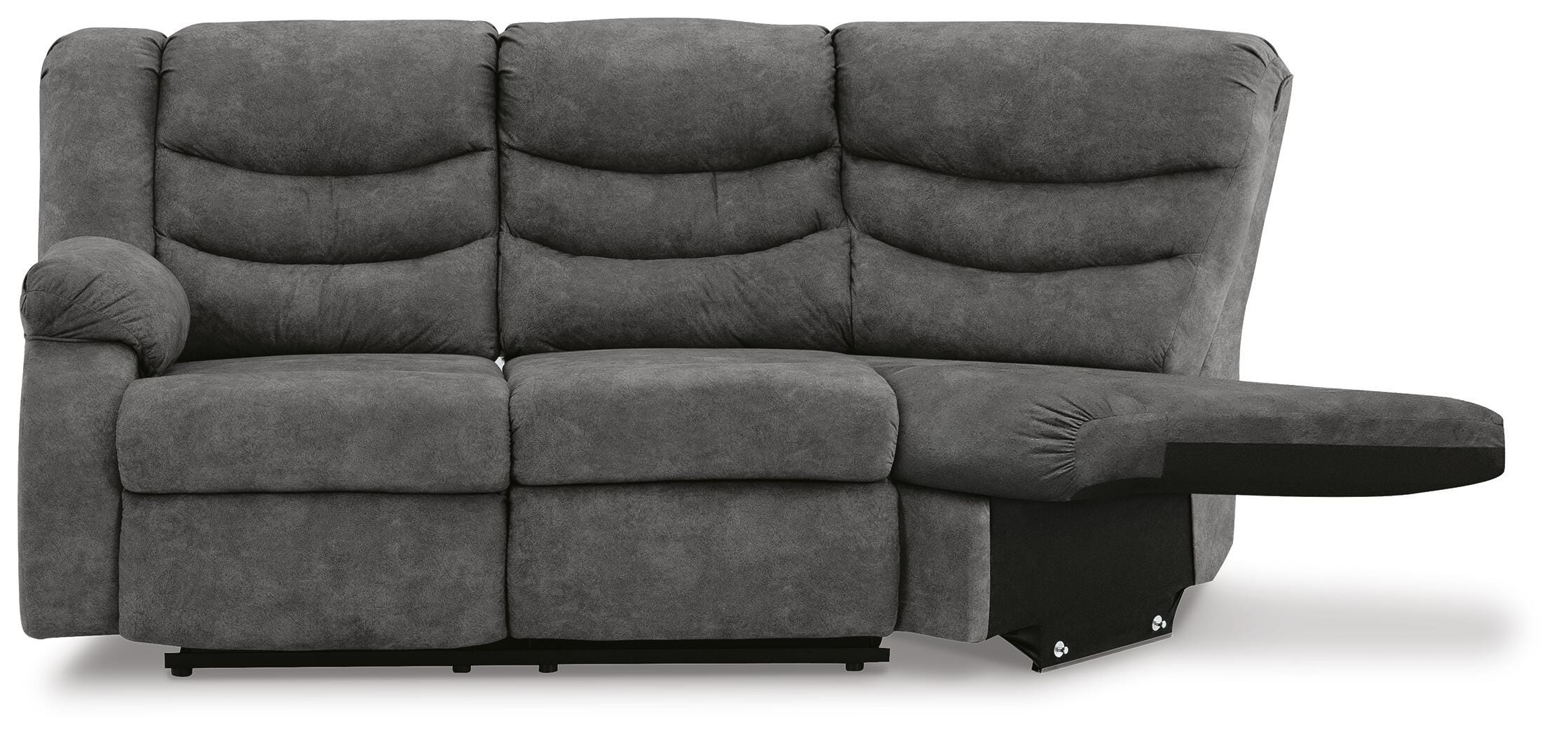 Partymate Left-Arm Facing Reclining Loveseat with Half Wedge - image 1