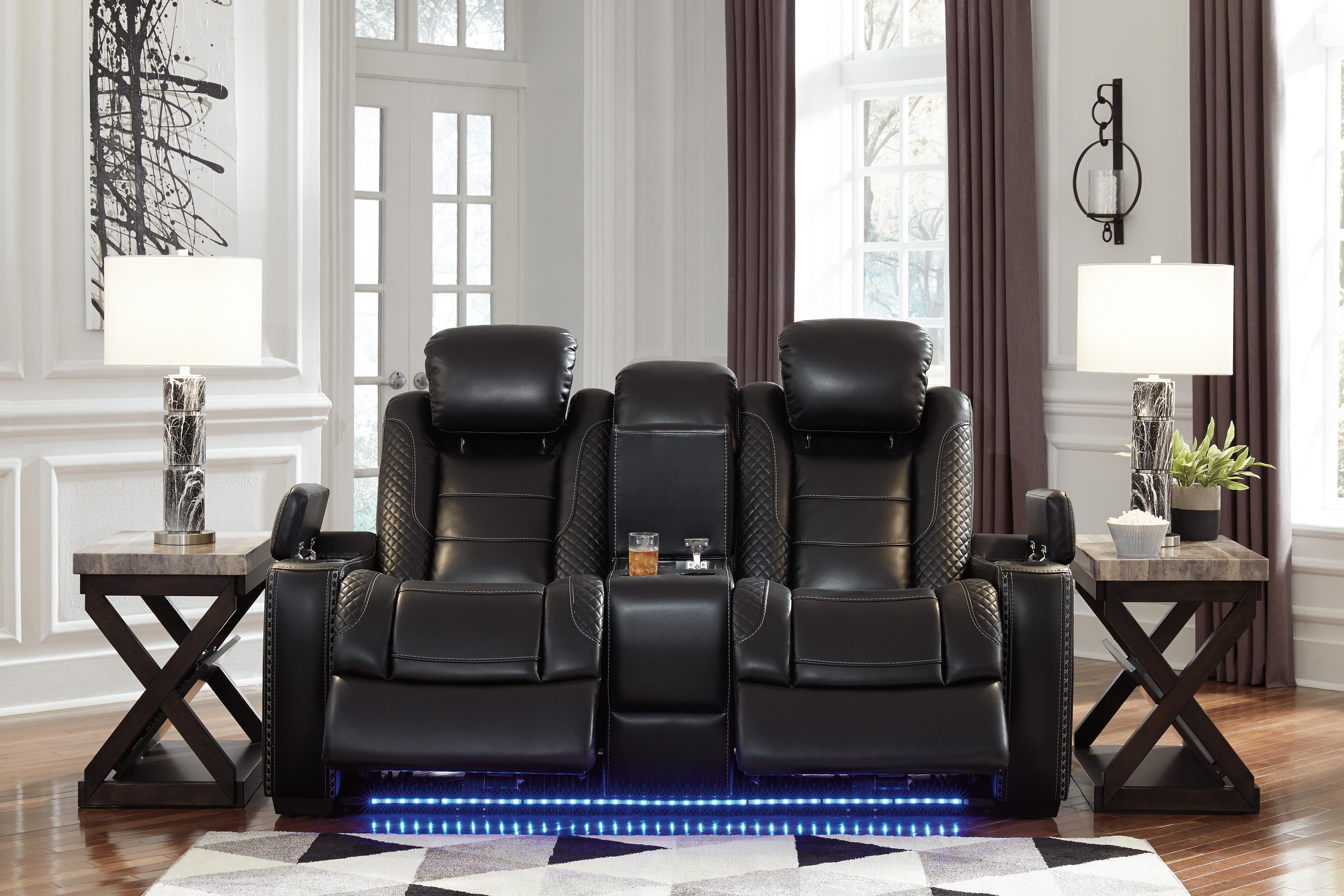 Party Time Power Reclining Loveseat with Console - image 9