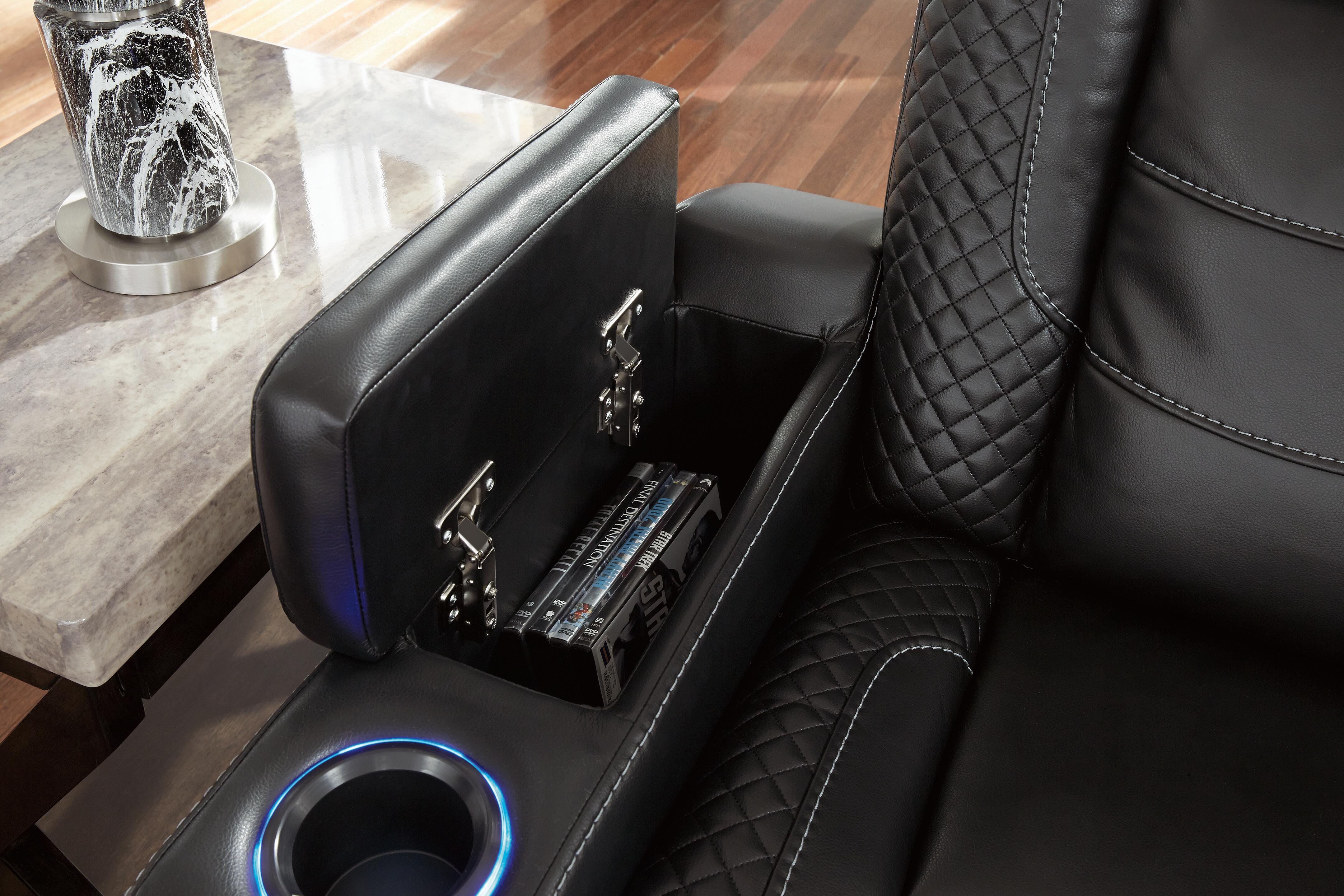Party Time Power Reclining Loveseat with Console - image 11