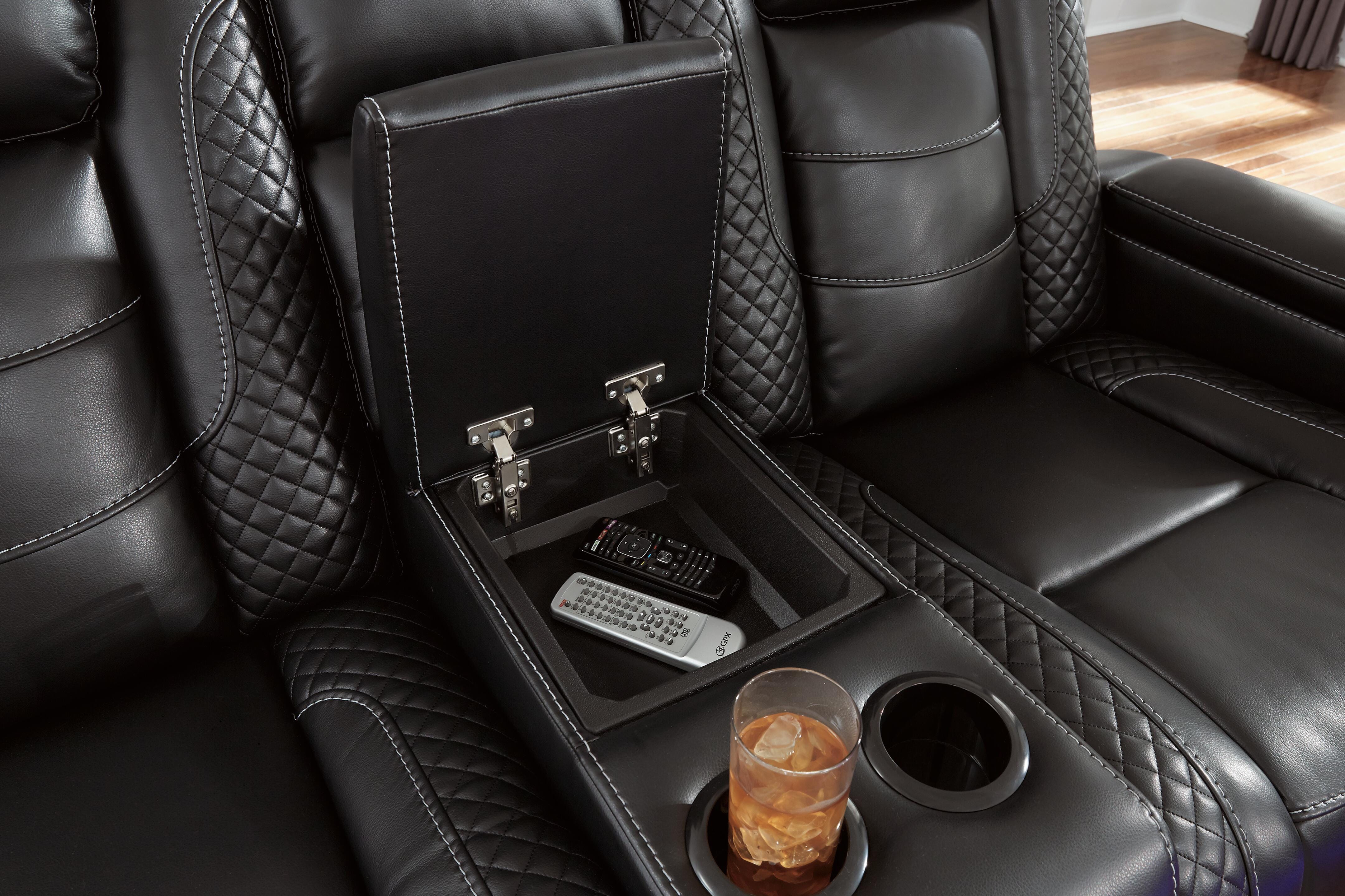 Party Time Power Reclining Loveseat with Console - image 13