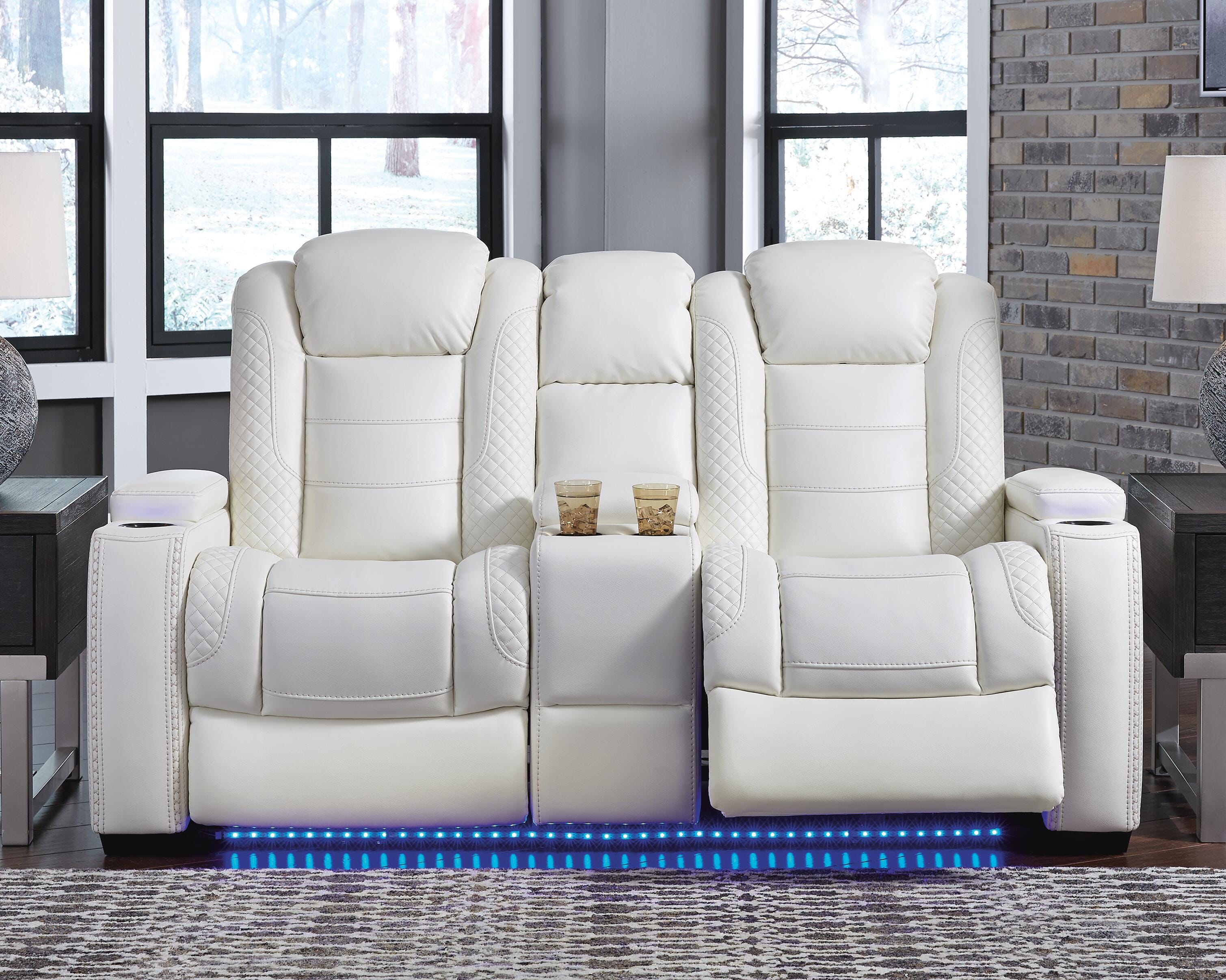 Party Time Power Reclining Loveseat with Console - image 1