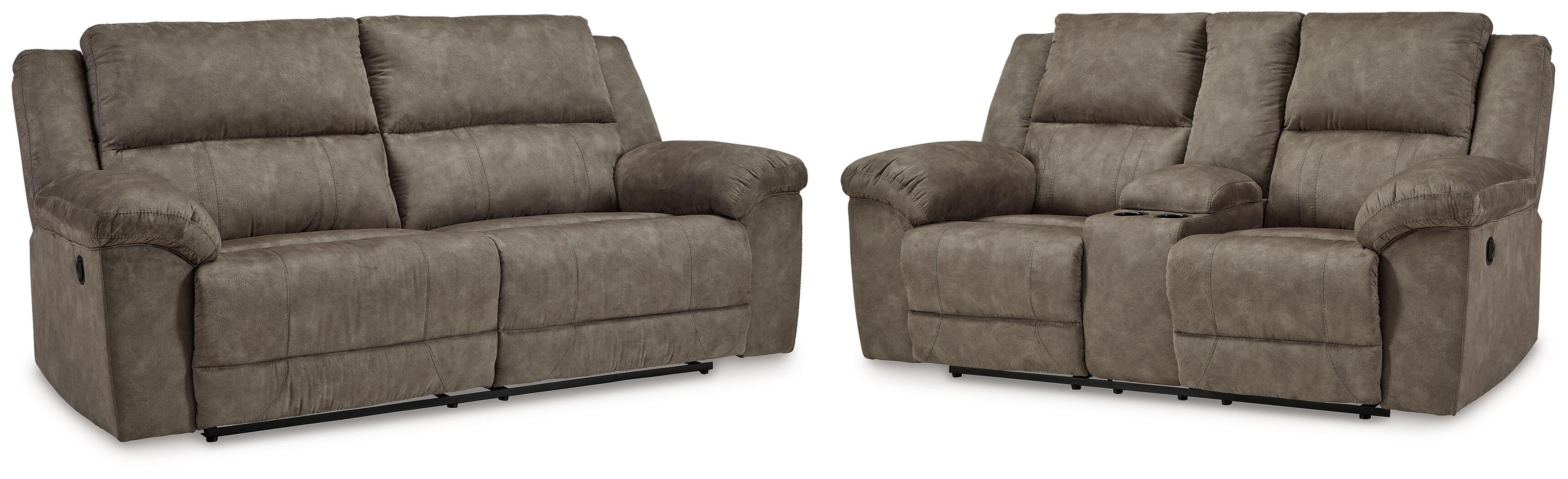 Laresview Reclining Sofa and Loveseat - image 1