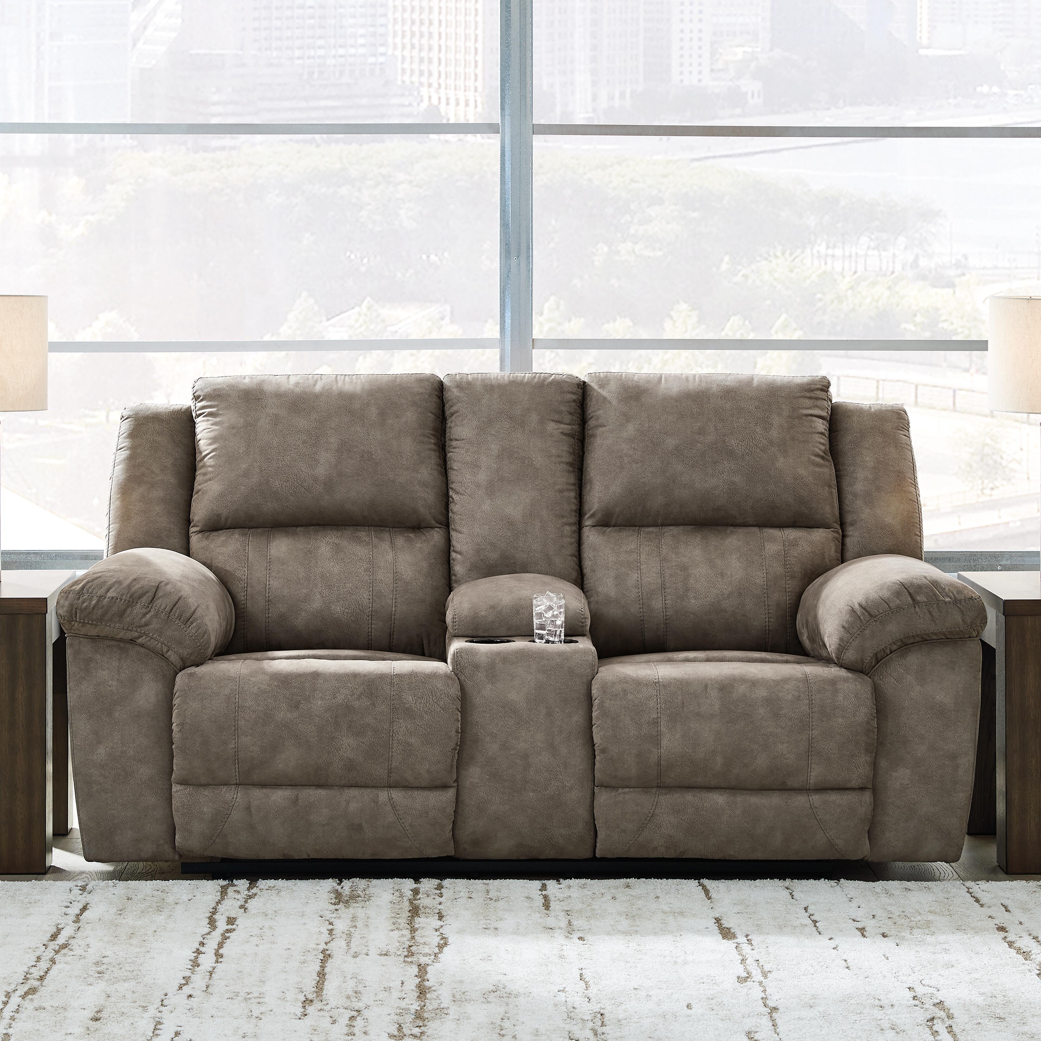 Laresview Reclining Loveseat with Console, , large