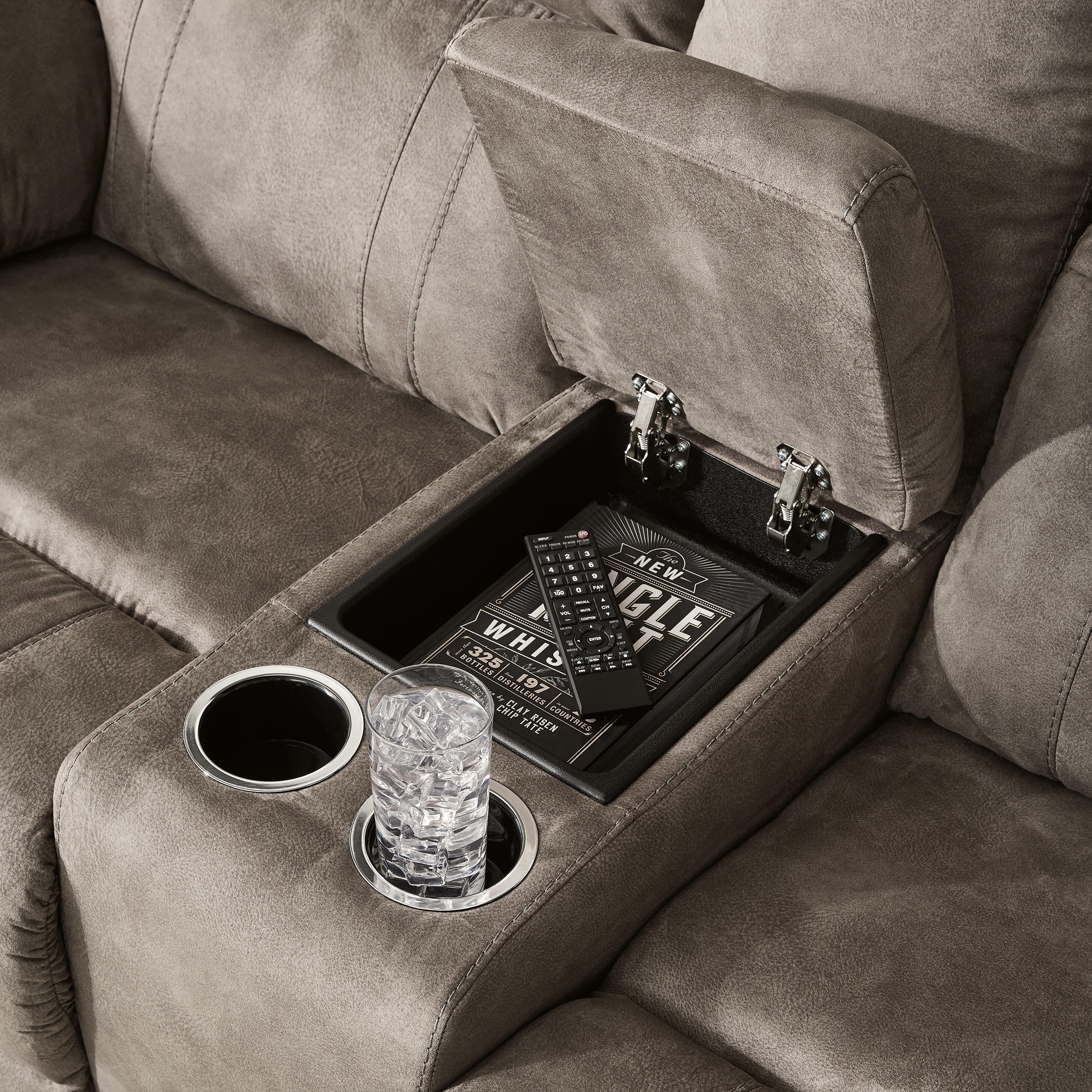 Laresview Reclining Loveseat with Console, , large