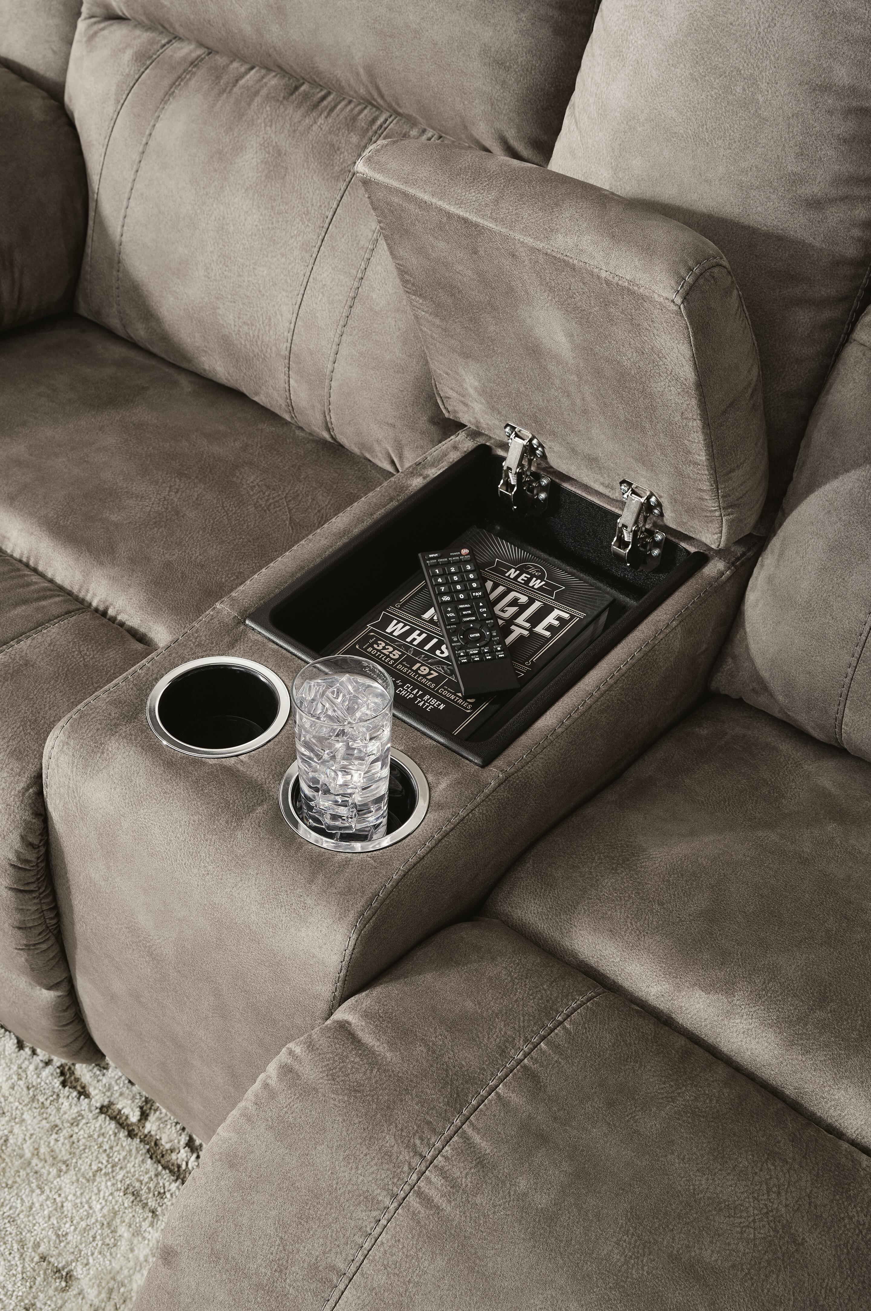 Laresview Manual Reclining Loveseat with Console | Ashley