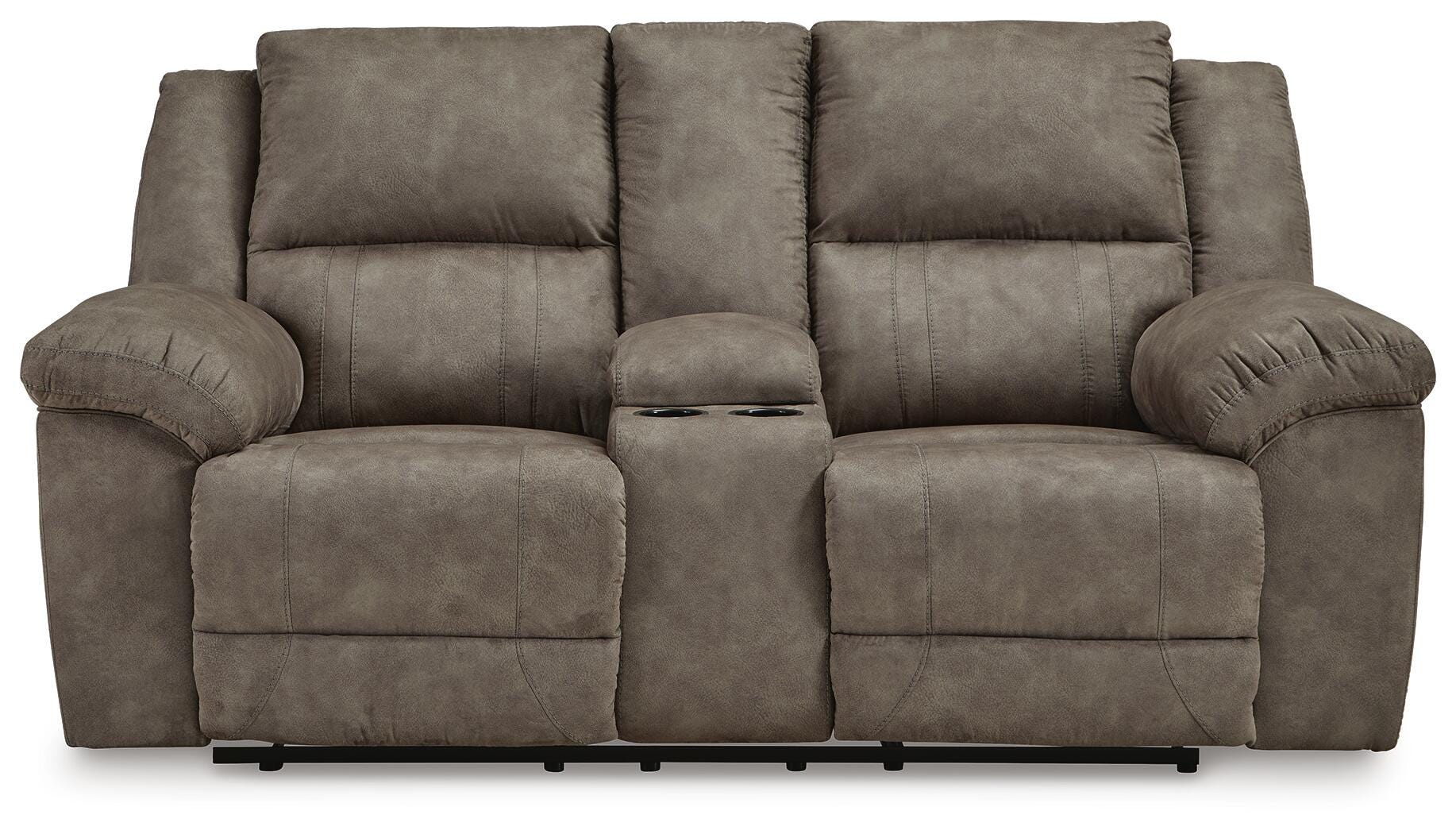 Laresview Reclining Loveseat with Console - image 4