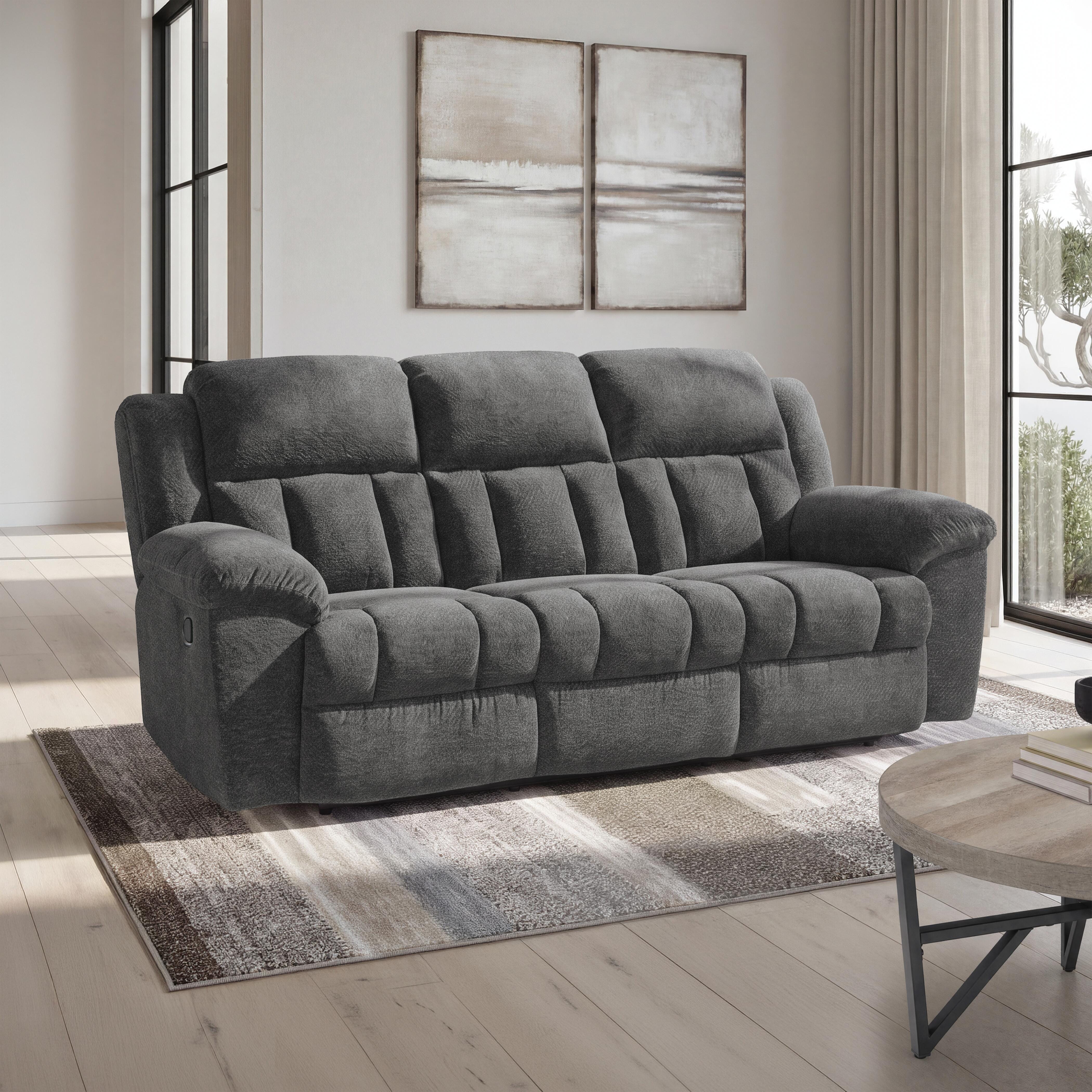 Frohn Reclining Sofa, Graphite, large