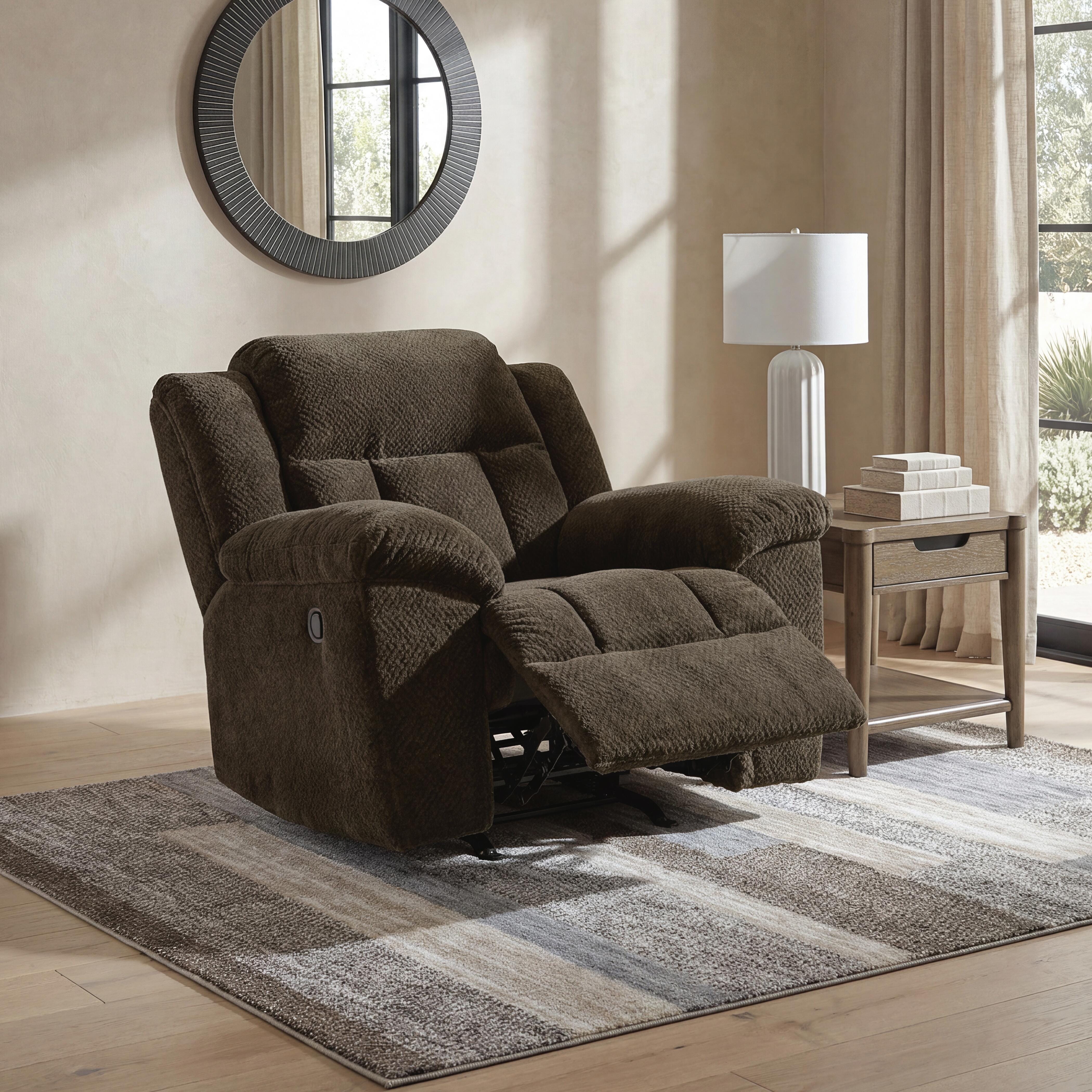 Frohn Recliner, Chocolate, large
