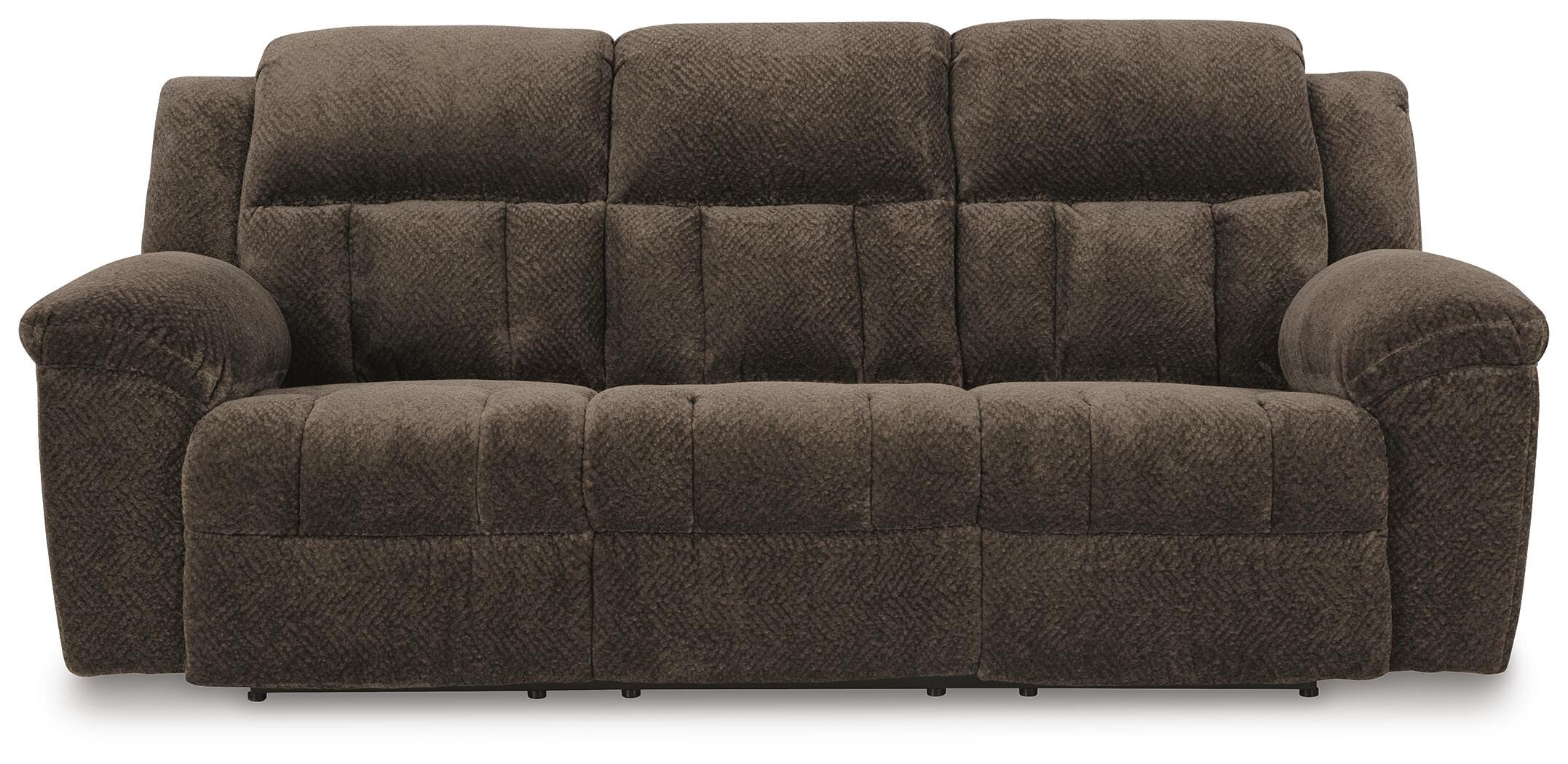 Frohn Reclining Sofa, Chocolate, large