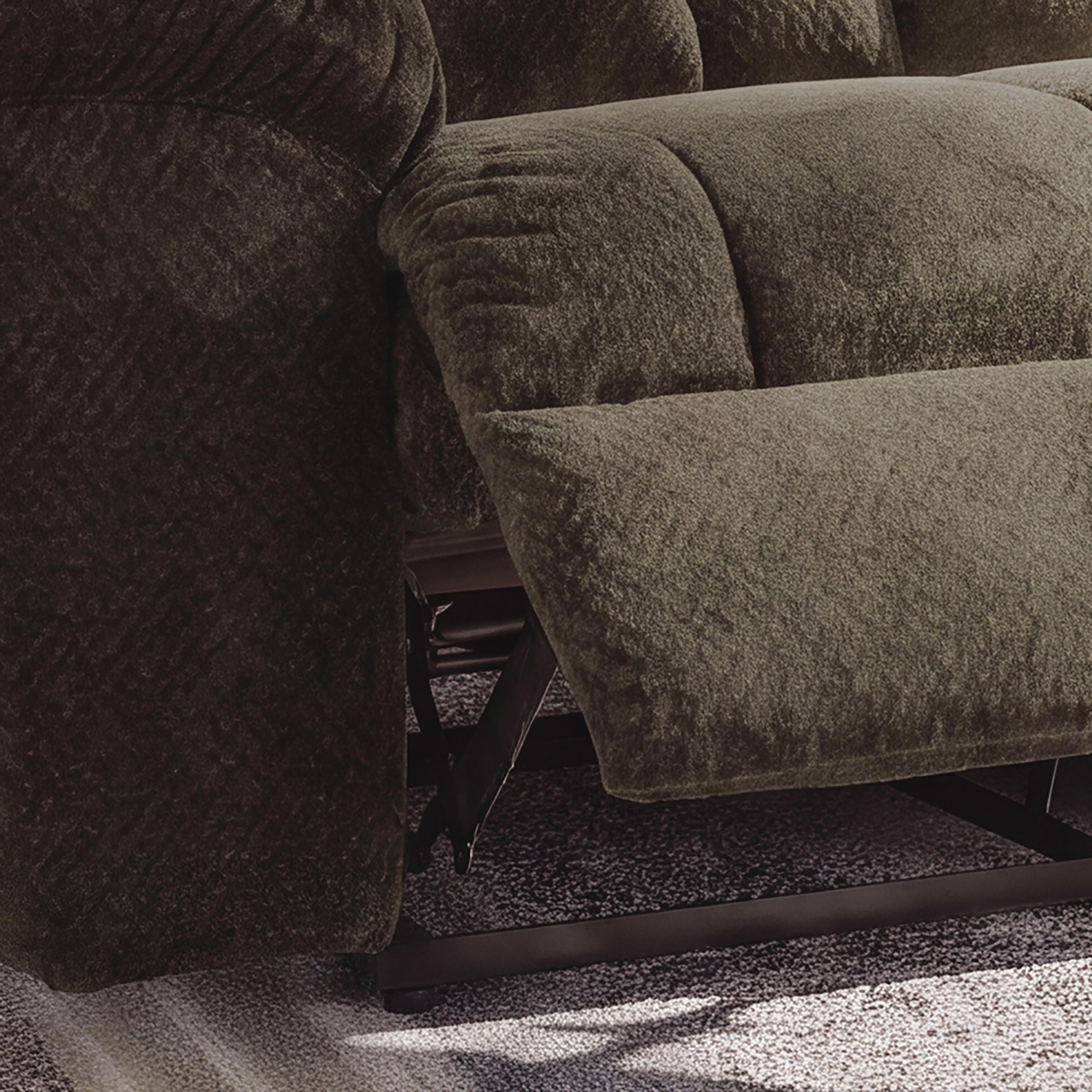 Frohn Reclining Sofa, Chocolate, large
