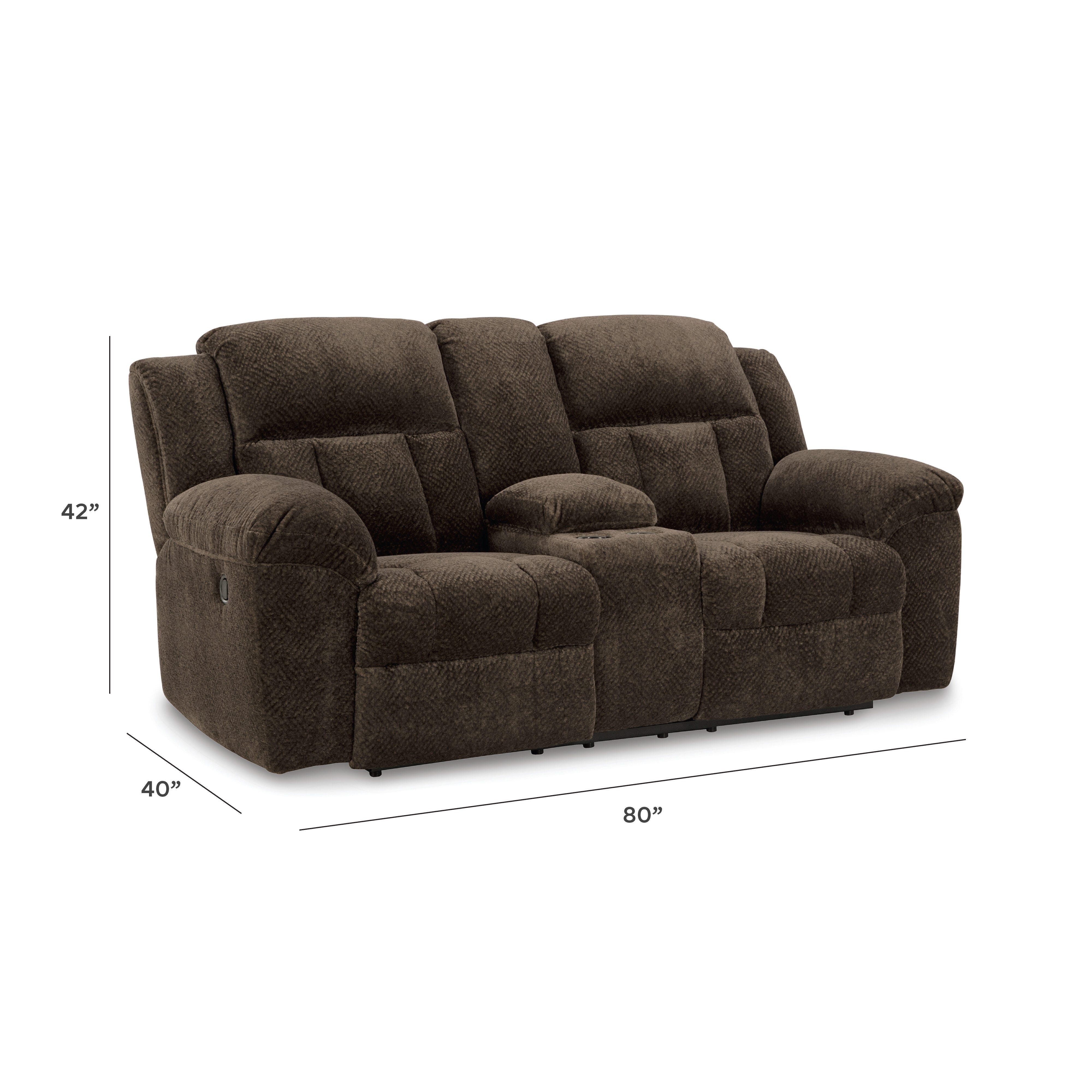 Loveseat reclinable Frohn con consola - image 12
