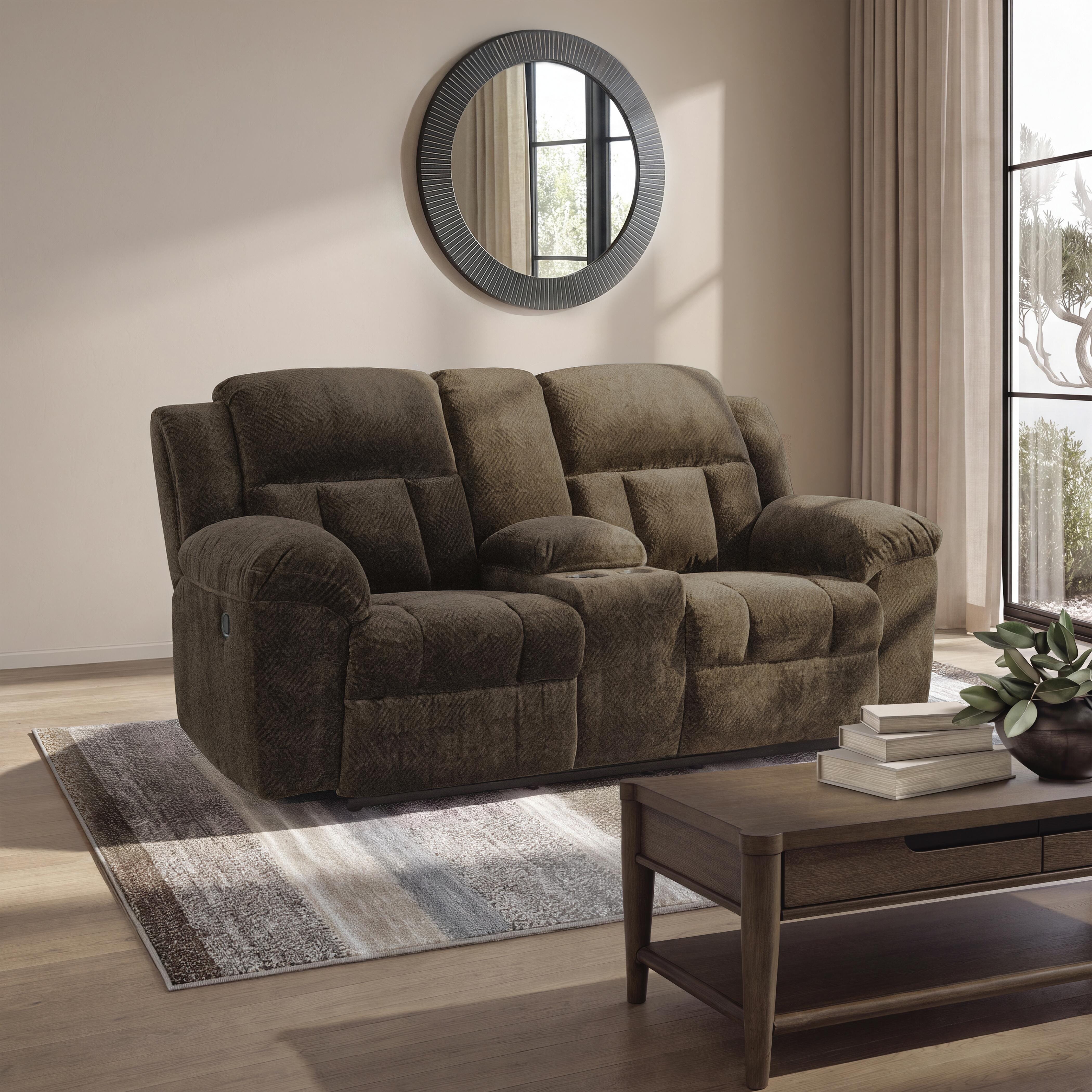 Loveseat reclinable Frohn con consola - image 3