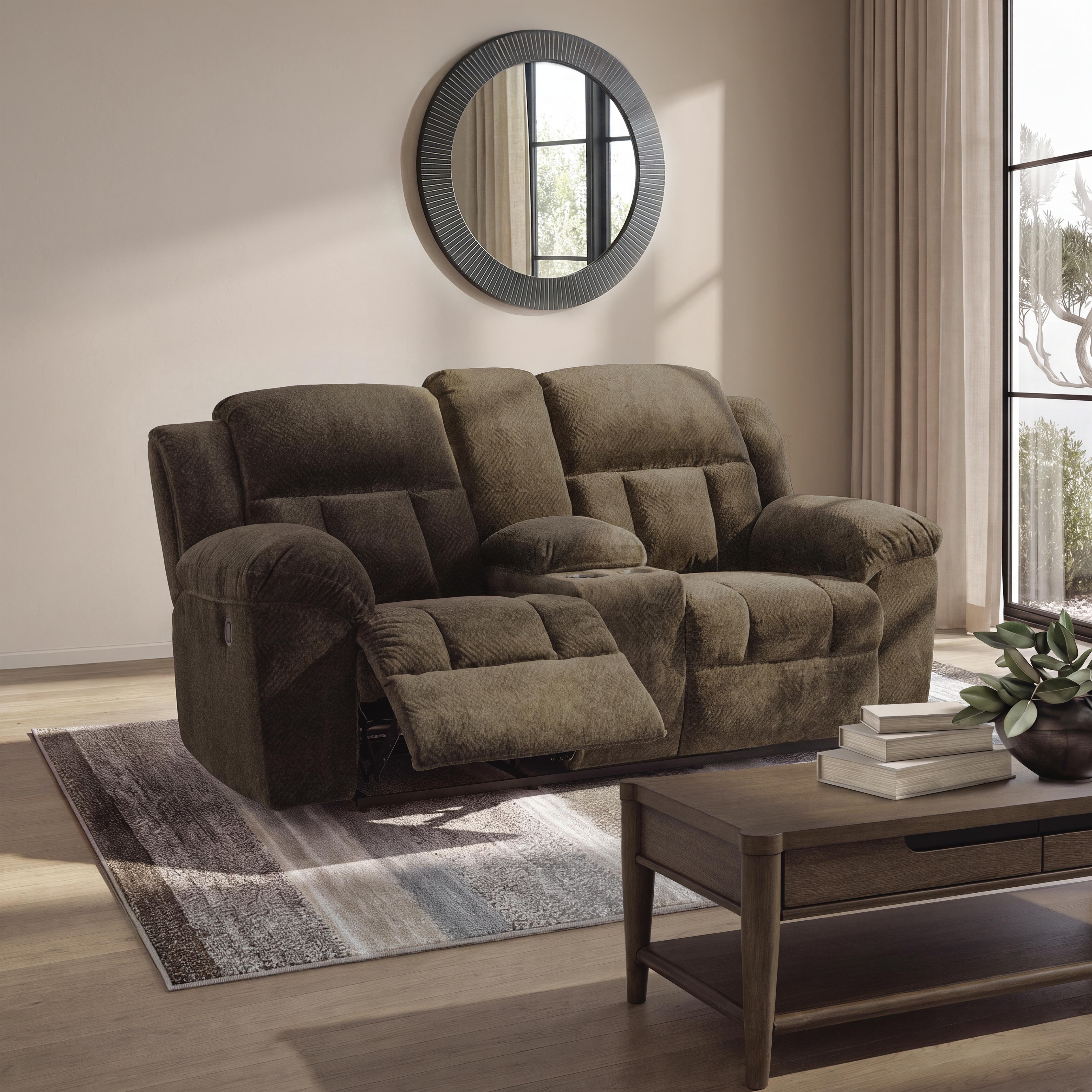 Loveseat reclinable Frohn con consola - image 2