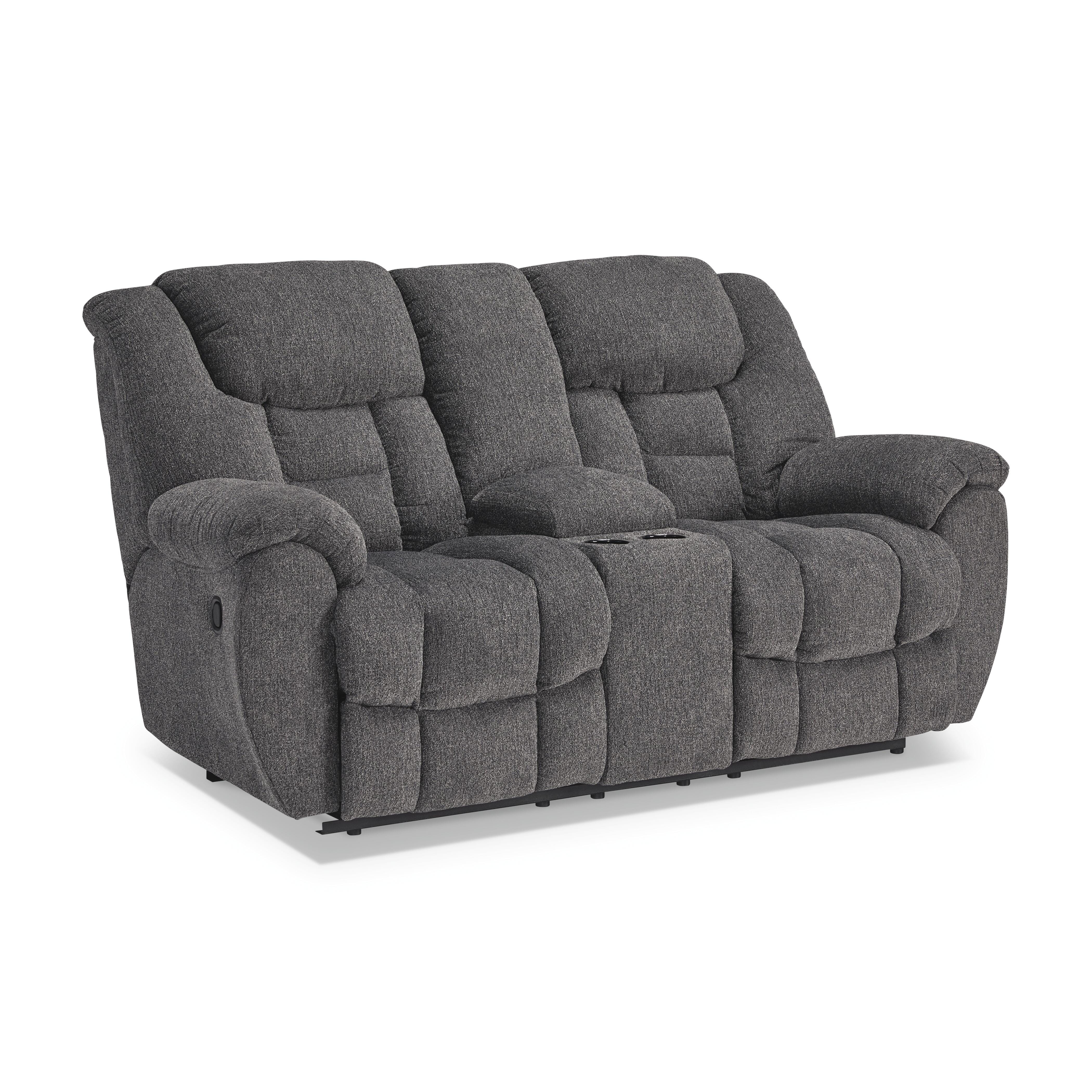 Foreside Reclining Loveseat with Console, , large