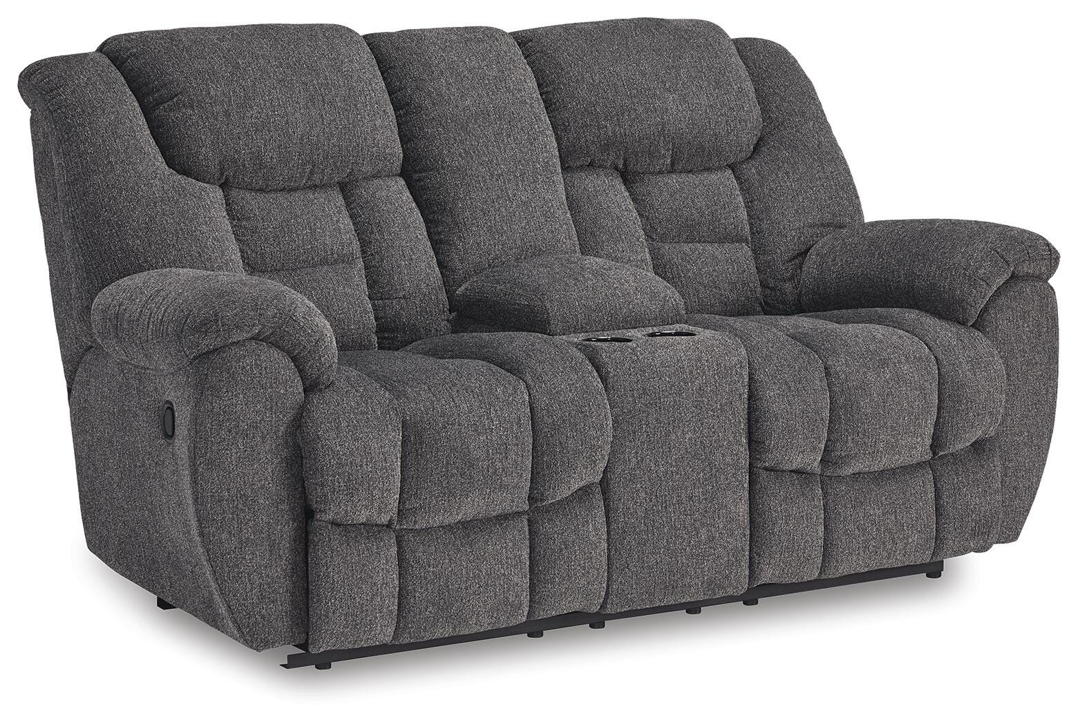 Foreside Reclining Loveseat with Console - image 2