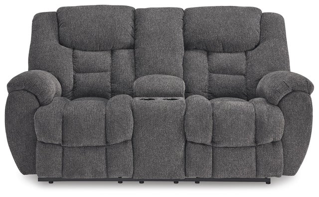 Foreside Next-Gen Nuvella™ Performance Fabric Manual Loveseat with Console