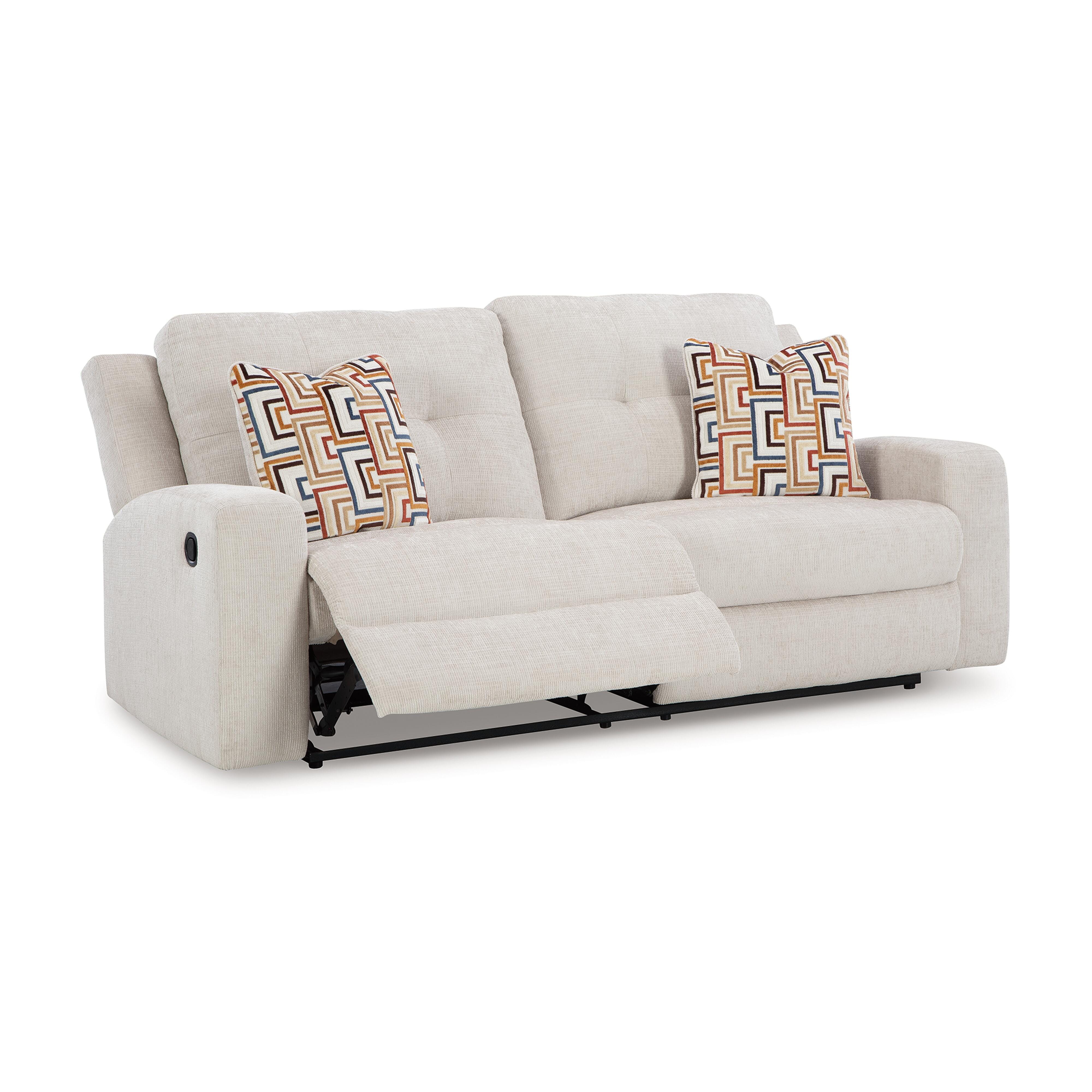 Danum Reclining Sofa, Stone, large