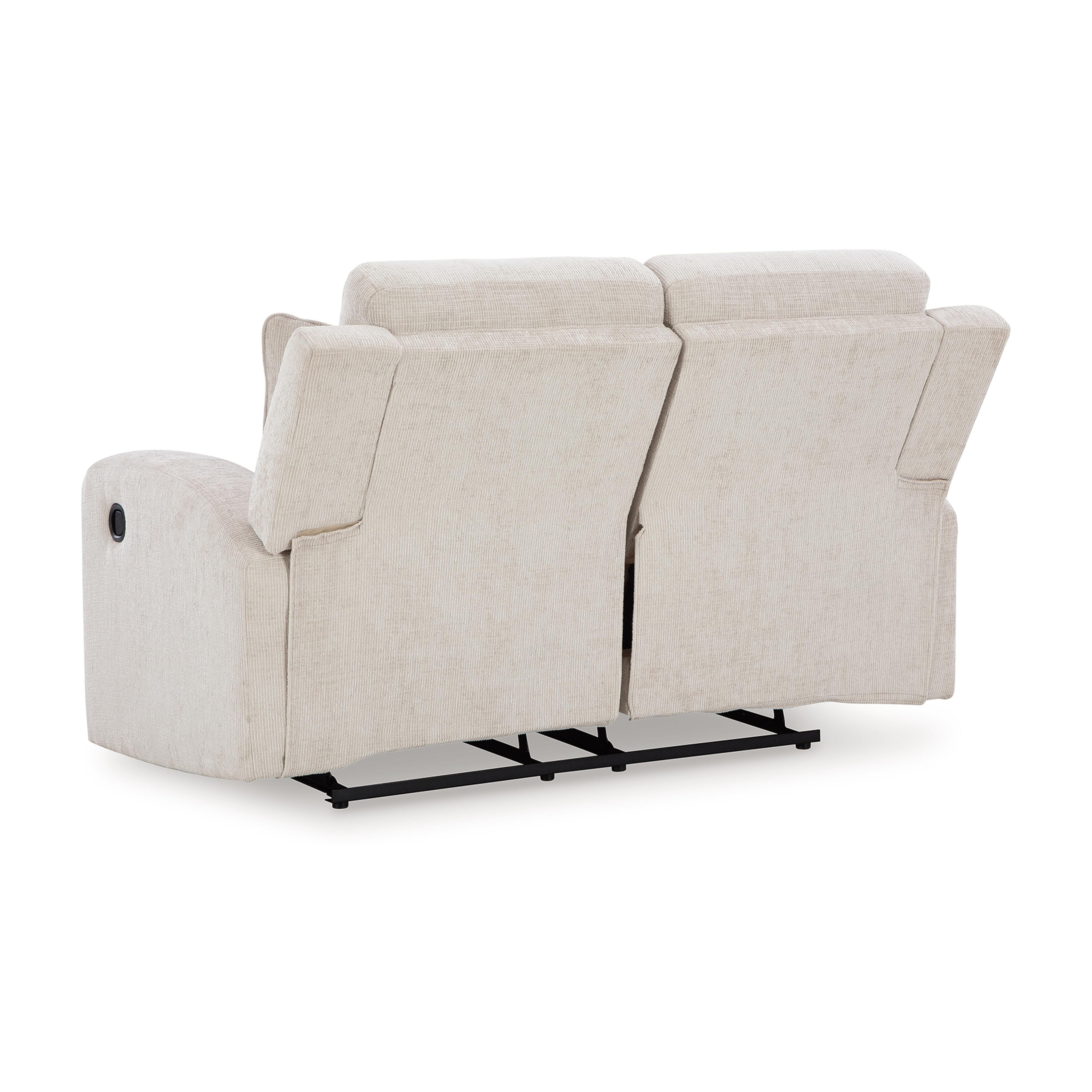 Danum Reclining Loveseat, Stone, large