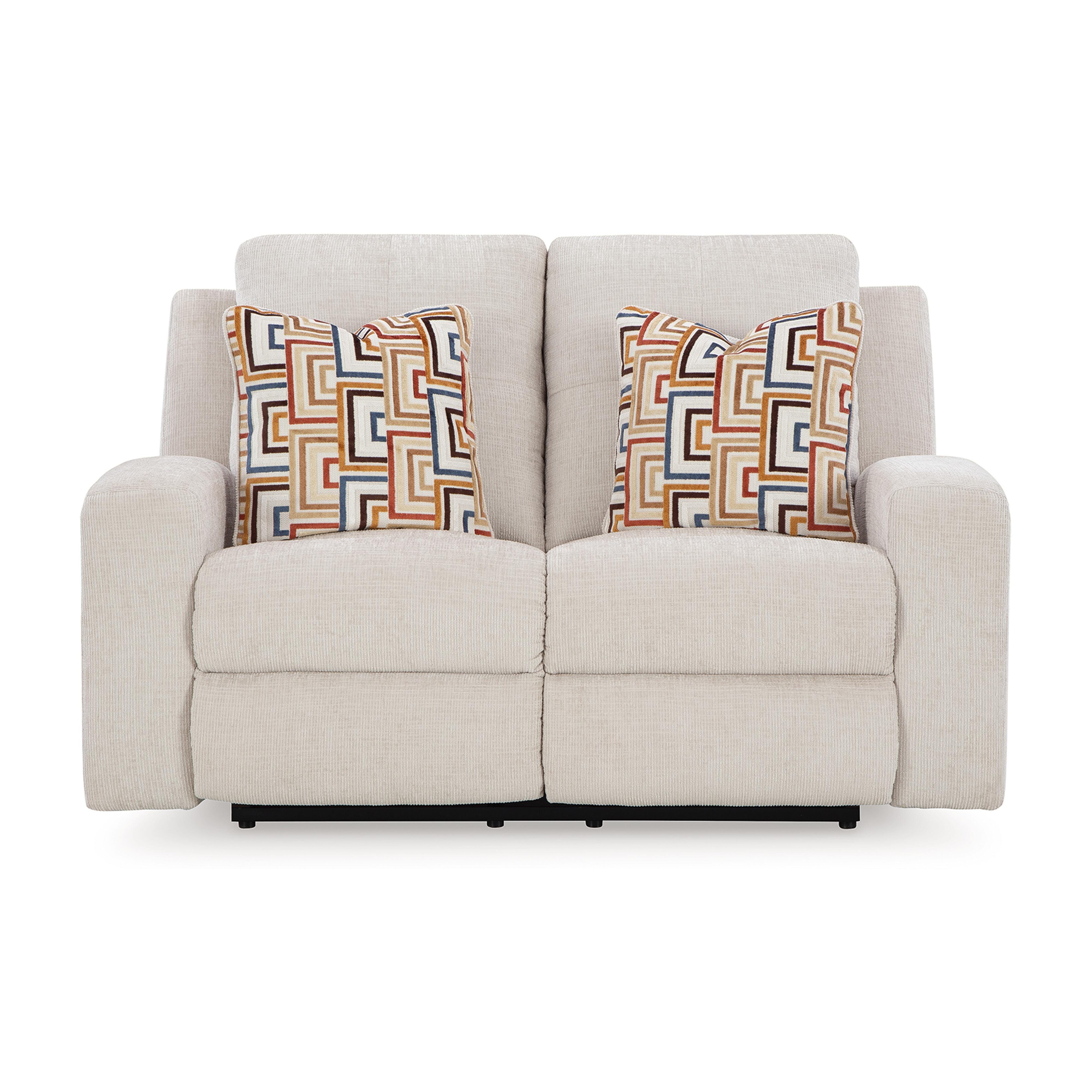 Danum Reclining Loveseat, Stone, large