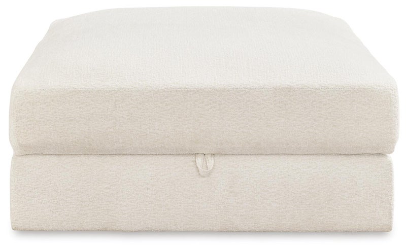 Elissa Court Next-Gen Nuvella™ Performance Fabric Ottoman with Storage, Vanilla