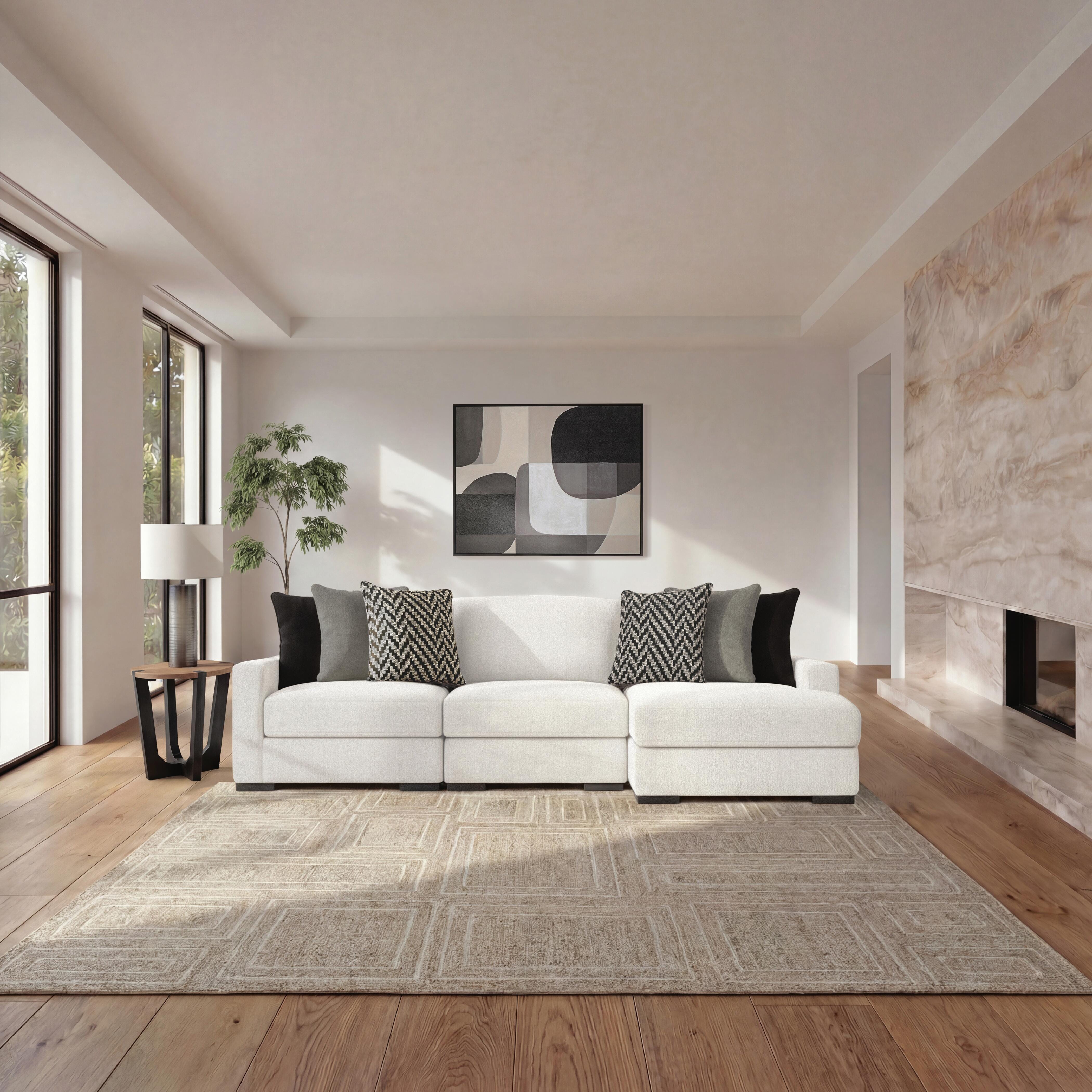 Sofá seccional de 3 piezas con chaise longue Elissa Court - image 2